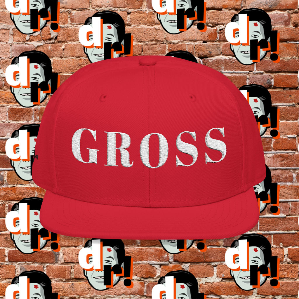 Gross Red Snapback (Embroidery)