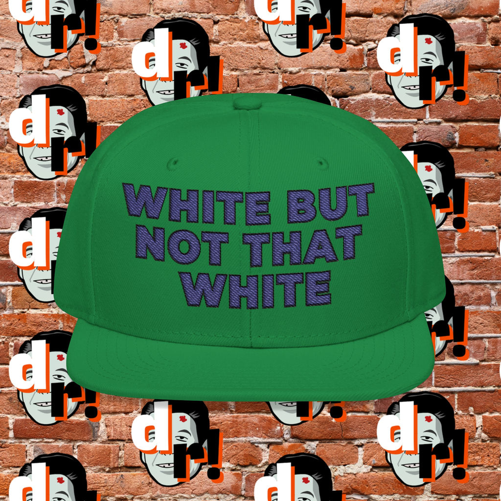 White But Not That White ( Blue Letter b/o) Snapback