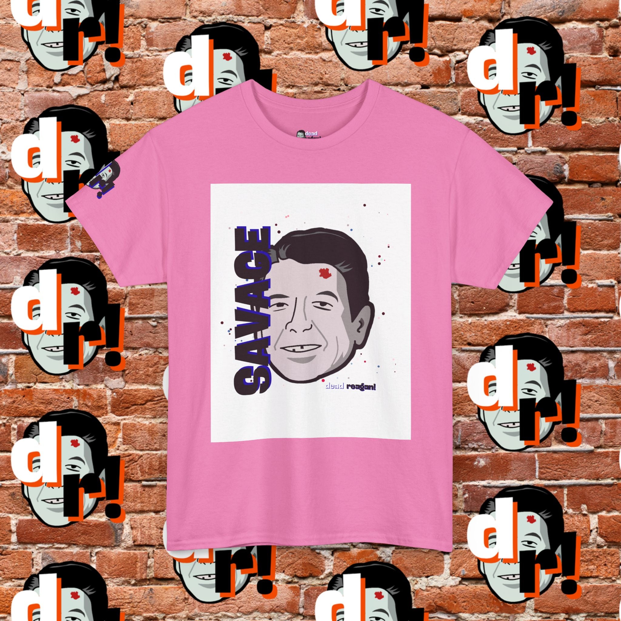 Savage Dead Reagan Graphic Tee Blue