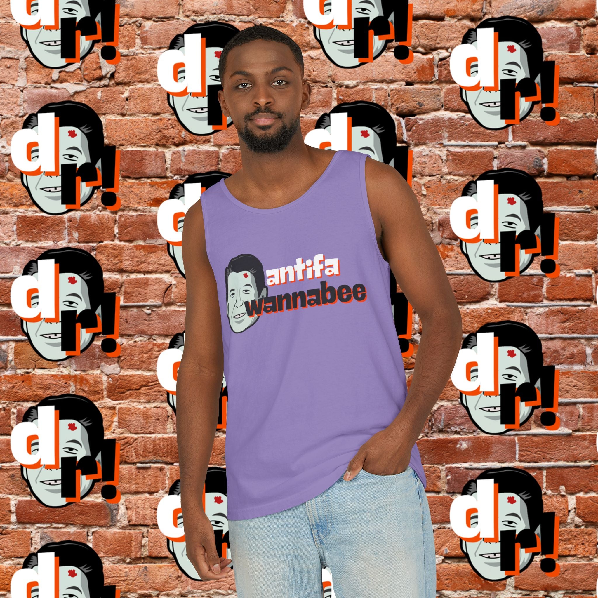 Antifa Wannabee Graphic Tank Top