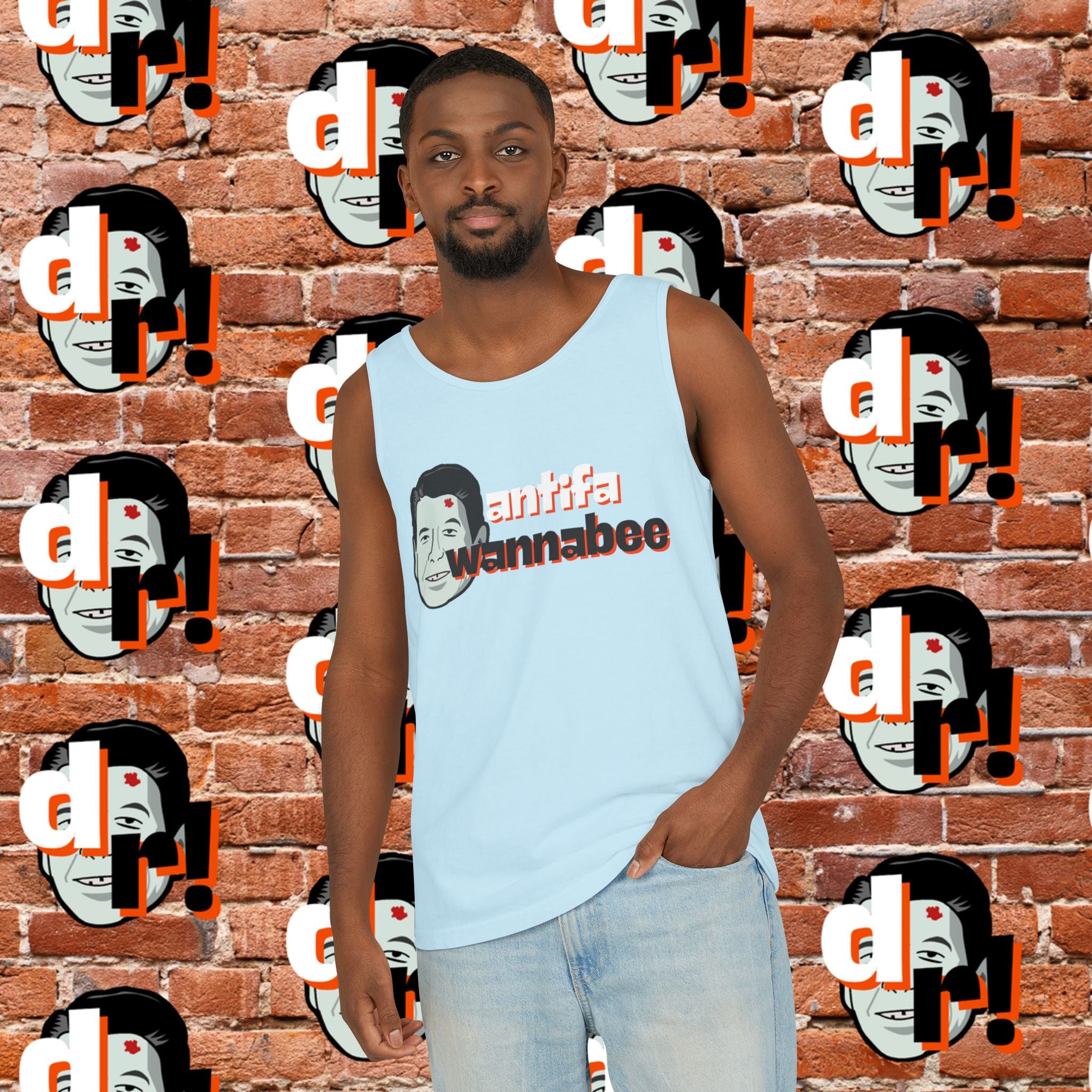 Antifa Wannabee Graphic Tank Top