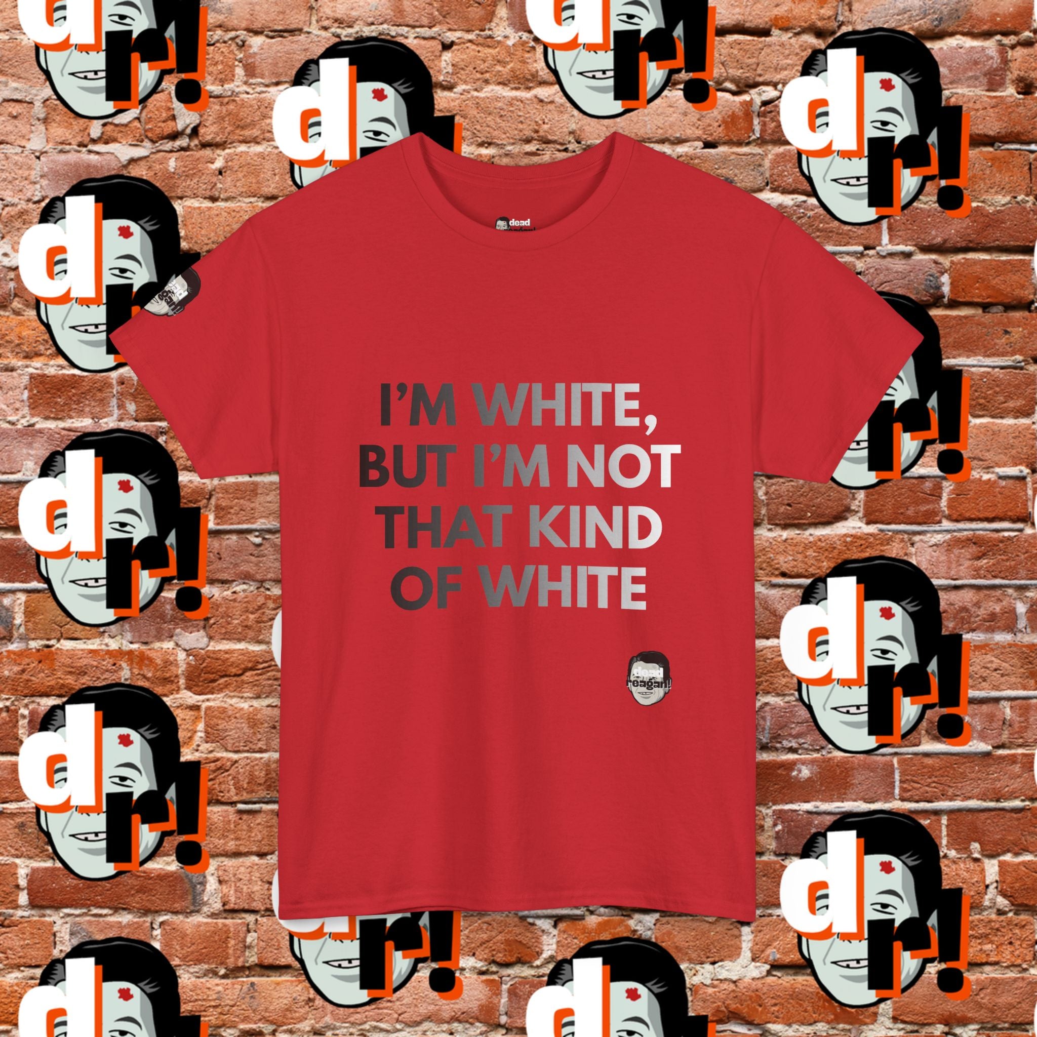 I’m White Buy… (B/W Gradient Letter) Unisex Heavy Cotton Tee