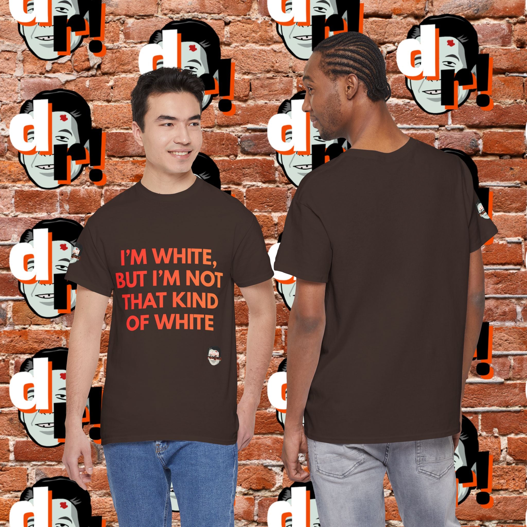 I’m White But… (Orange Gradient Letter) Unisex Heavy Cotton Tee