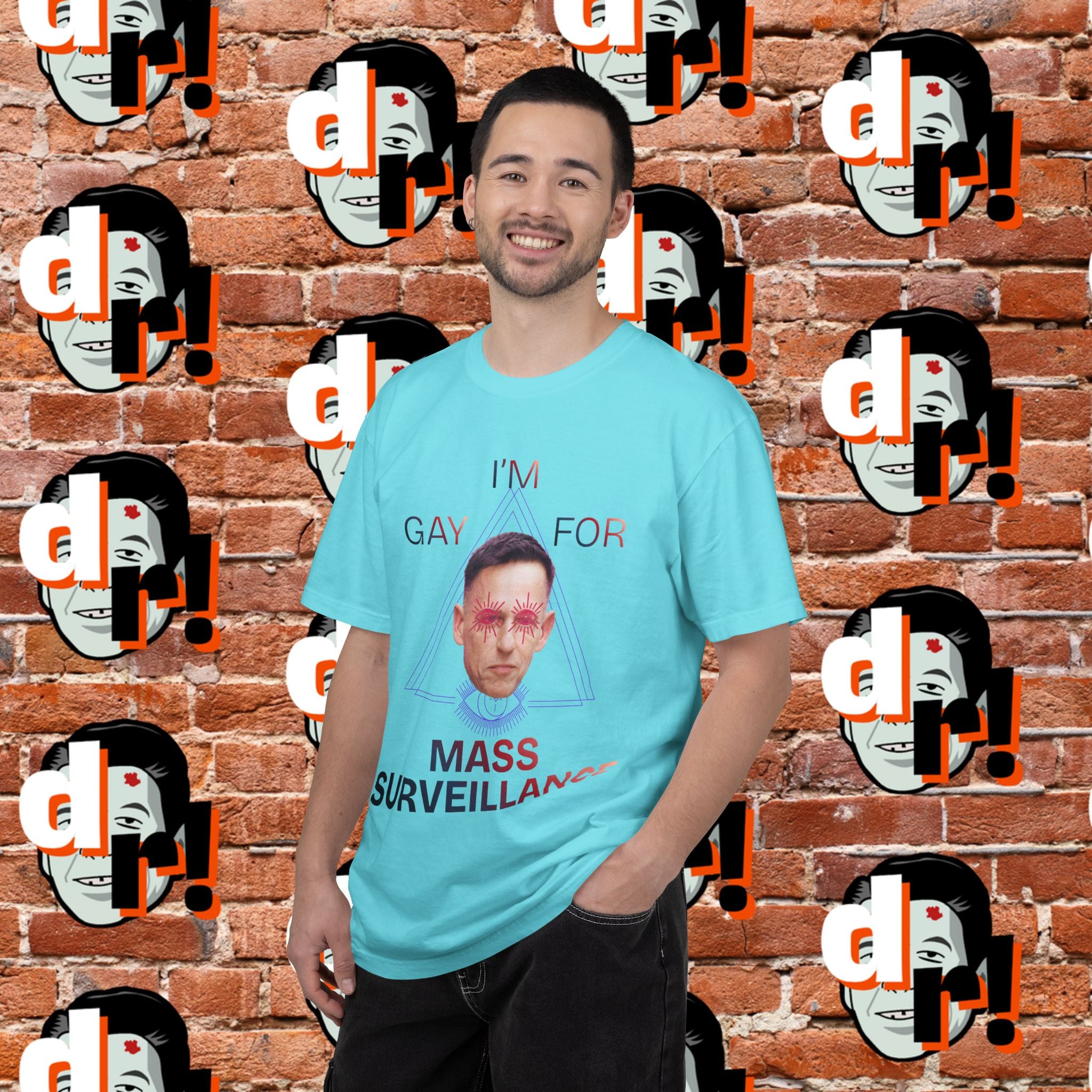 Gay for Mass Surveillance Cotton T- Shirt