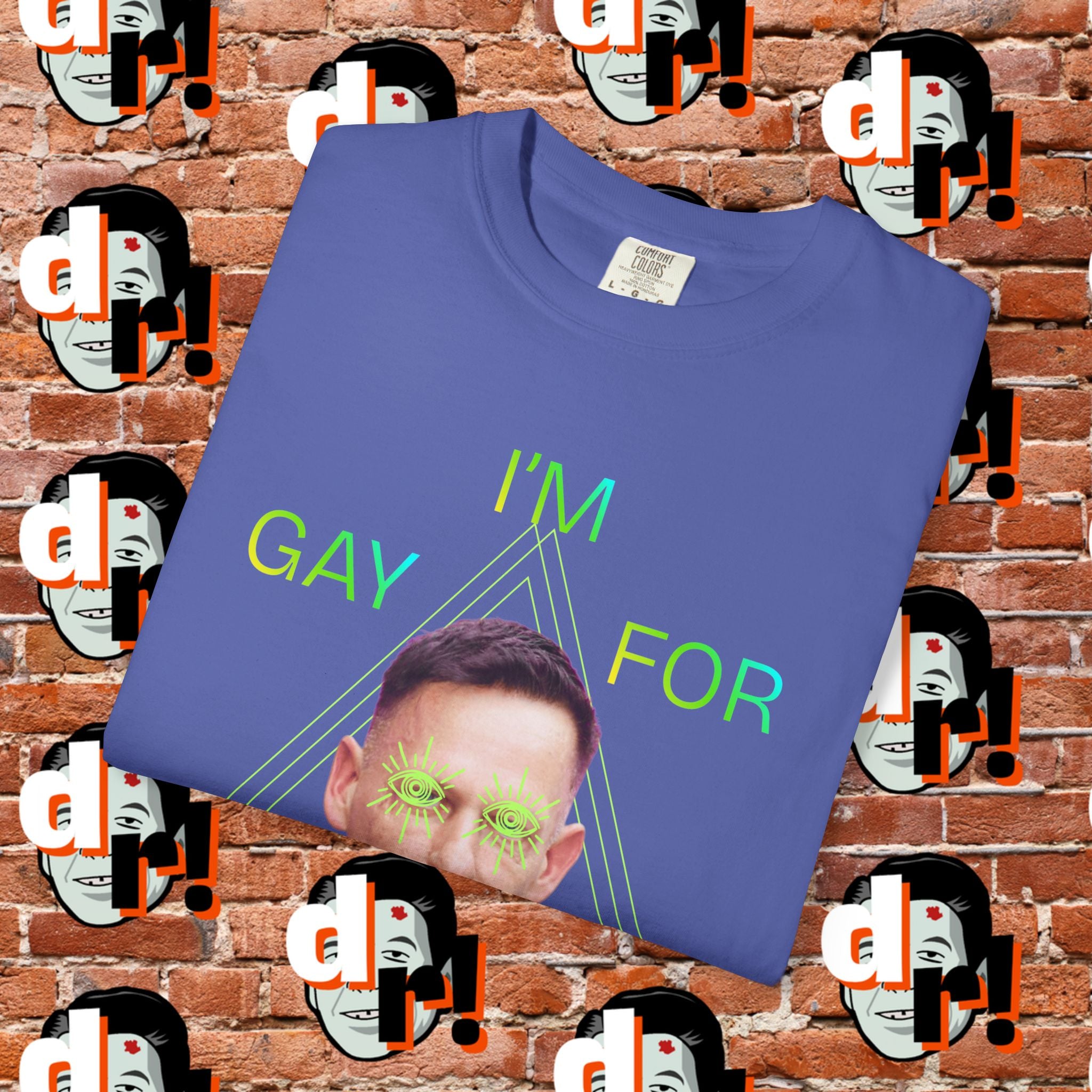 Gay for Mass Surveillance (Lime) Cotton T- Shirt