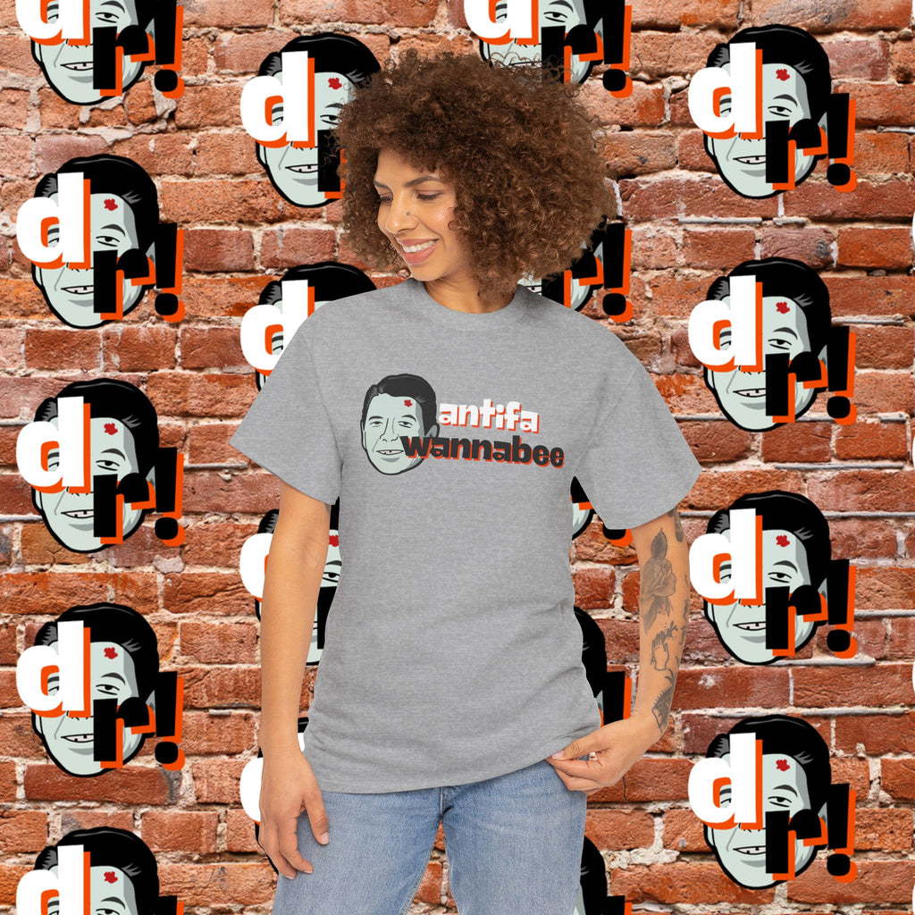 Antifa Wannabee (Orange) Unisex Heavy Cotton Tee
