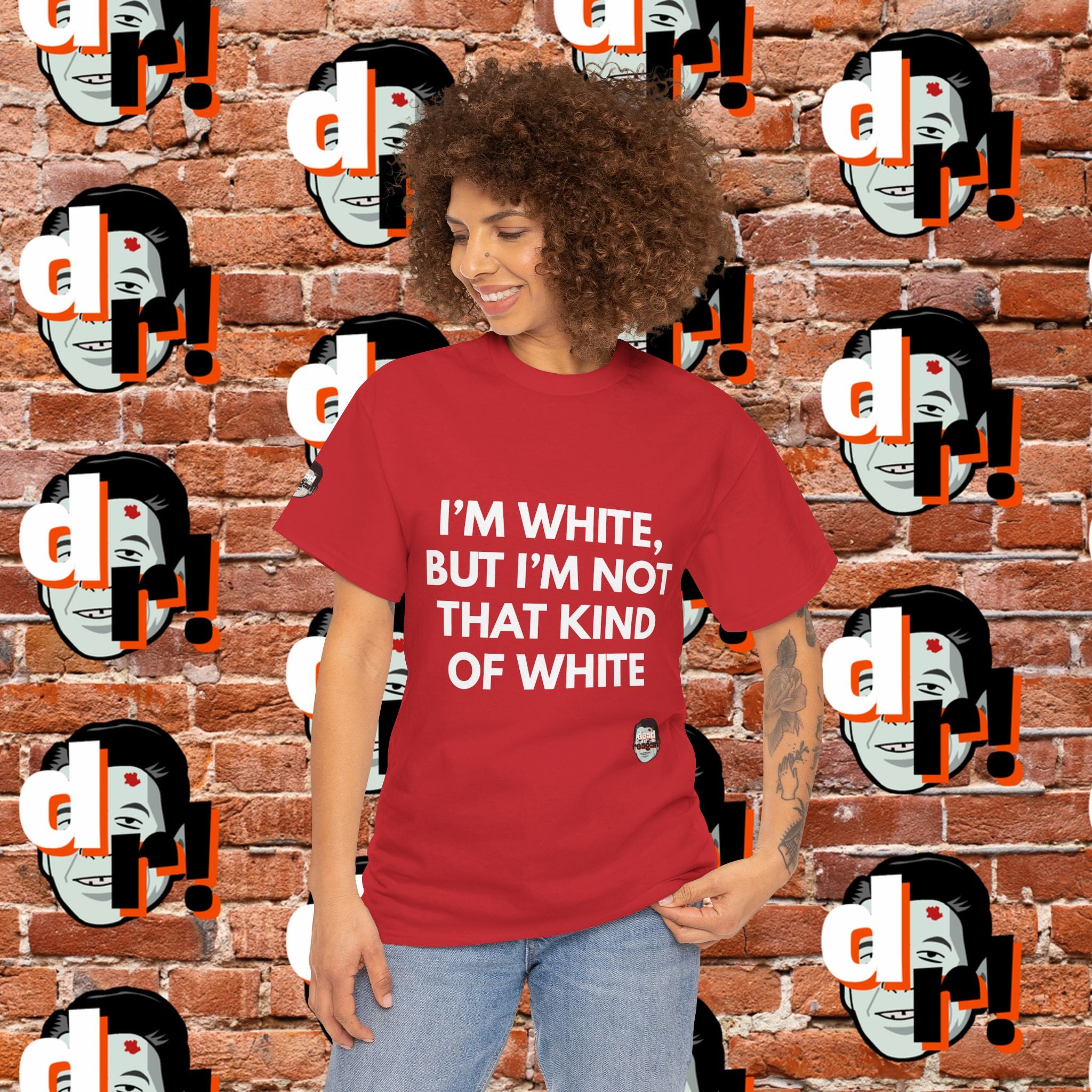 I’m White but… (White Letter) Unisex Heavy Cotton Tee