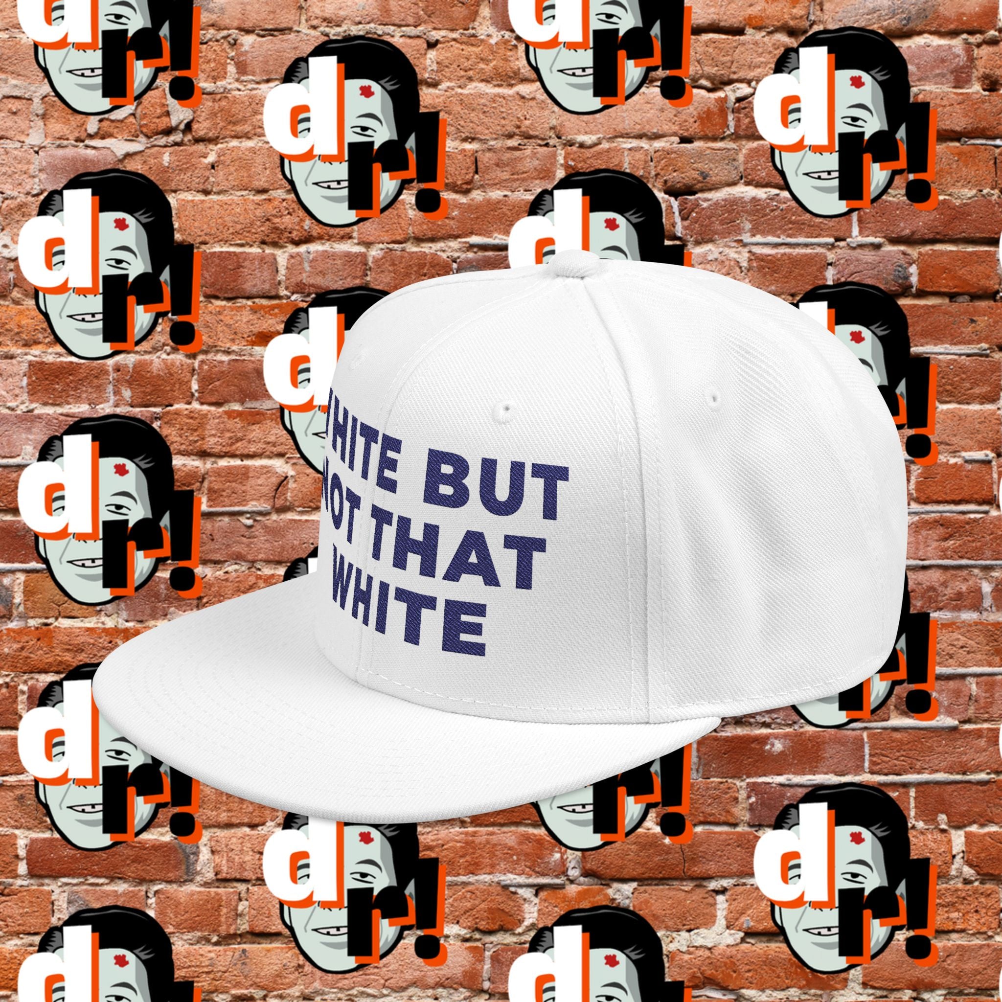 White But Not That White (Blue Letter) Snapback