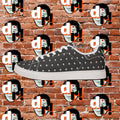 Dead Reagan Monogram All Over (Mono Dark) Men's Low-Top Pleather Sneakers