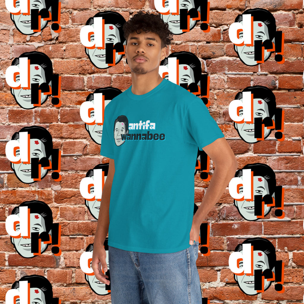 Antifa Wannabee (Teal) Unisex Heavy Cotton Tee