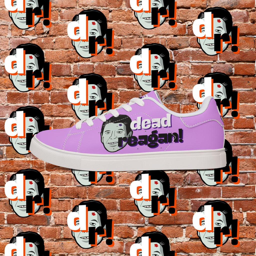 Dead Reagan (Purple/Lavender) Men's Low-Top Pleather Sneakers