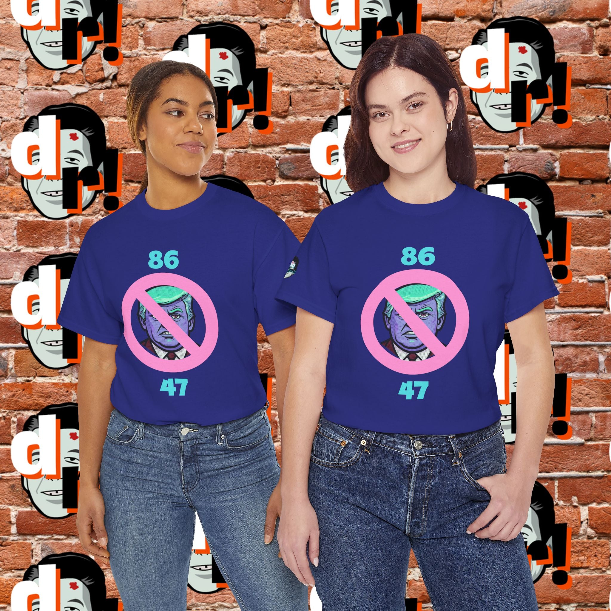 86/47 Teal & Pink Variant Unisex Heavy Cotton Tee
