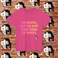 I’m White But… (Pink/Yellow Gradient Letter) Unisex Heavy Cotton Tee