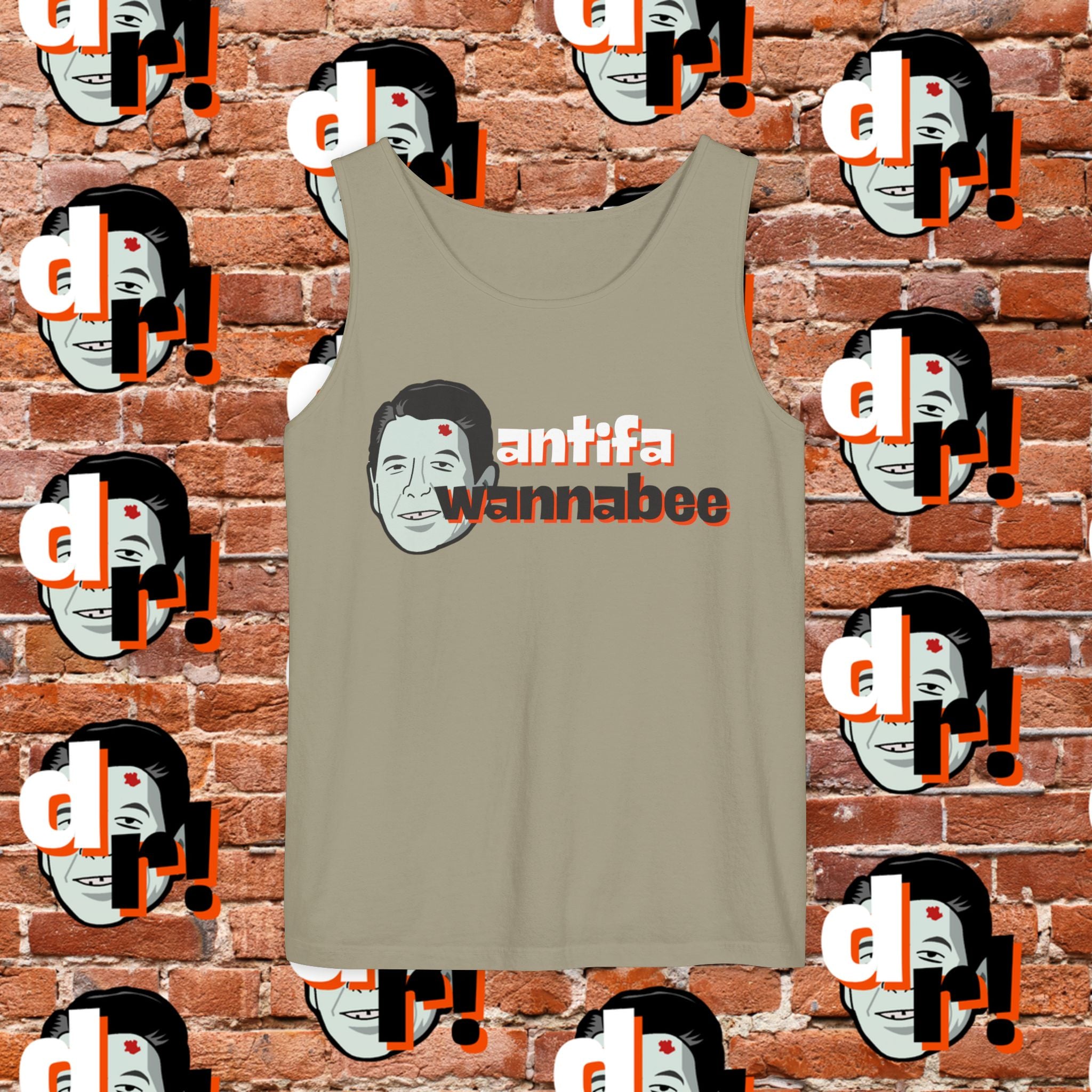 Antifa Wannabee Graphic Tank Top