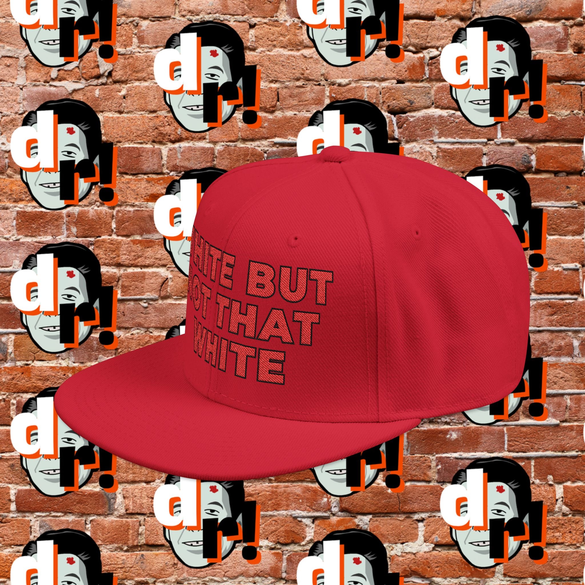 White But Not That White (Red Letter b/o) Snapback