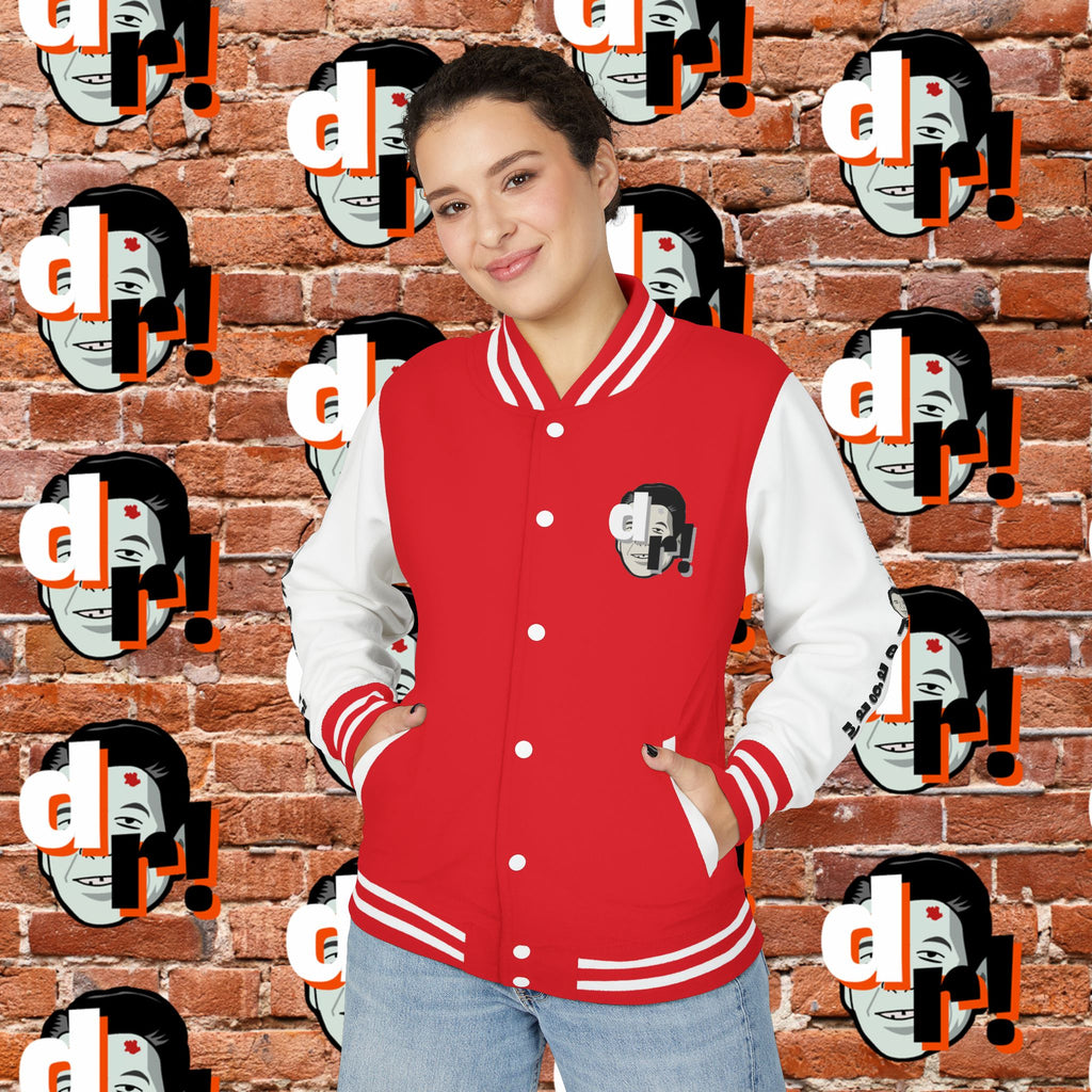 Antifa Wannabee Graphic Varsity Jacket