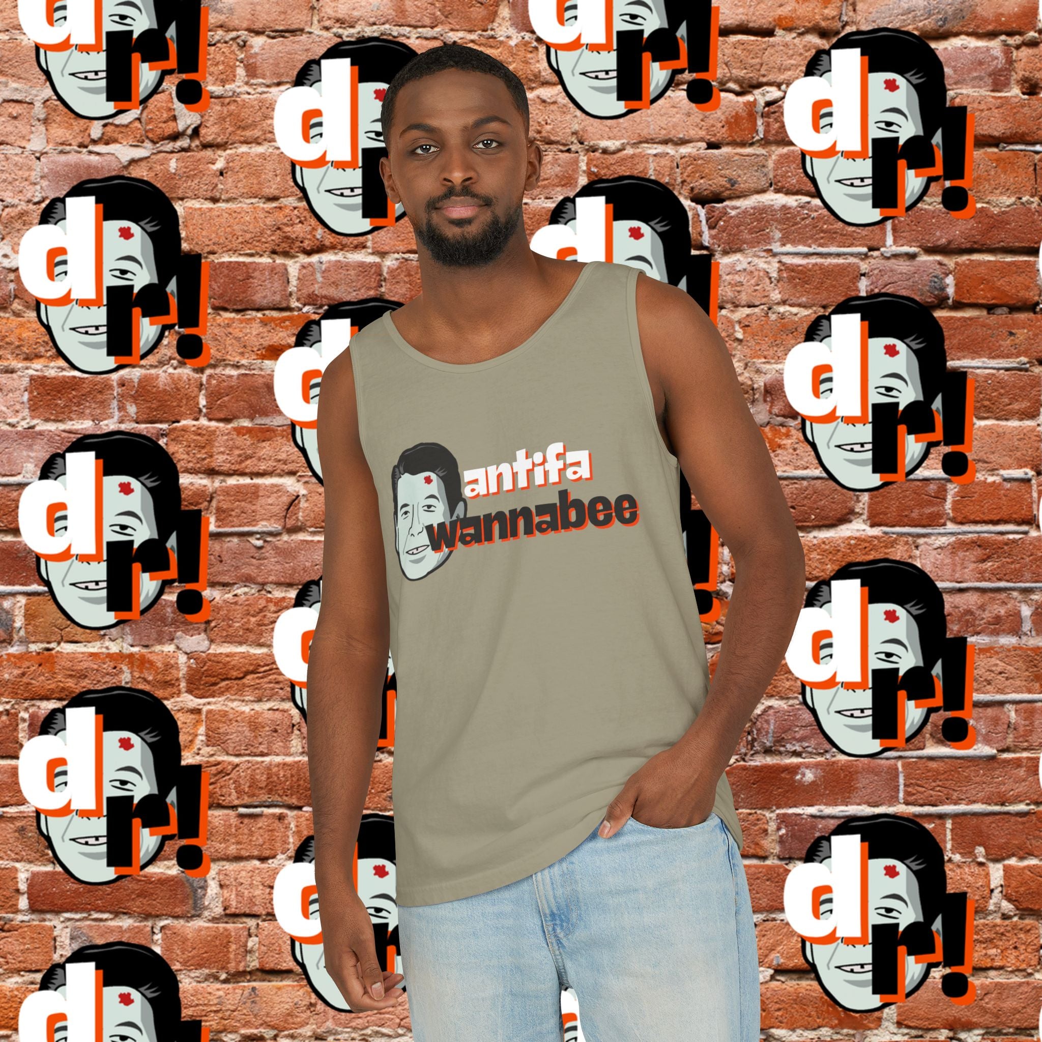 Antifa Wannabee Graphic Tank Top