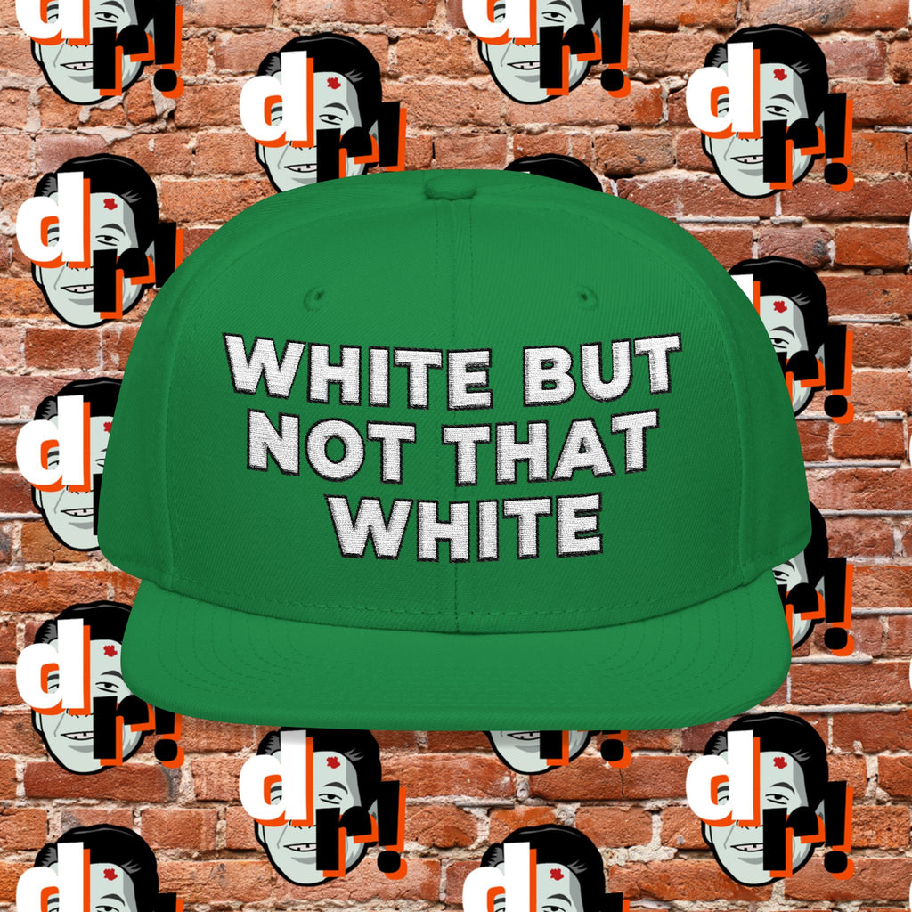 White But Not That White (White Letter b/o) Snapback