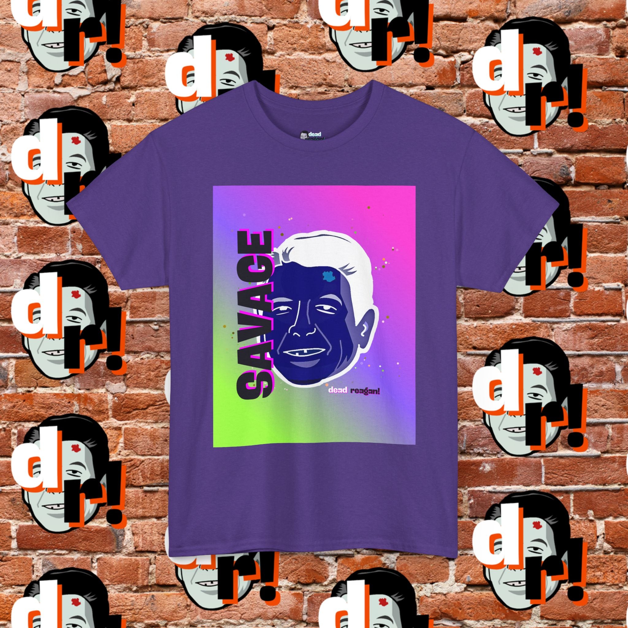 Savage Dead Reagan Graphic Tee Inverted