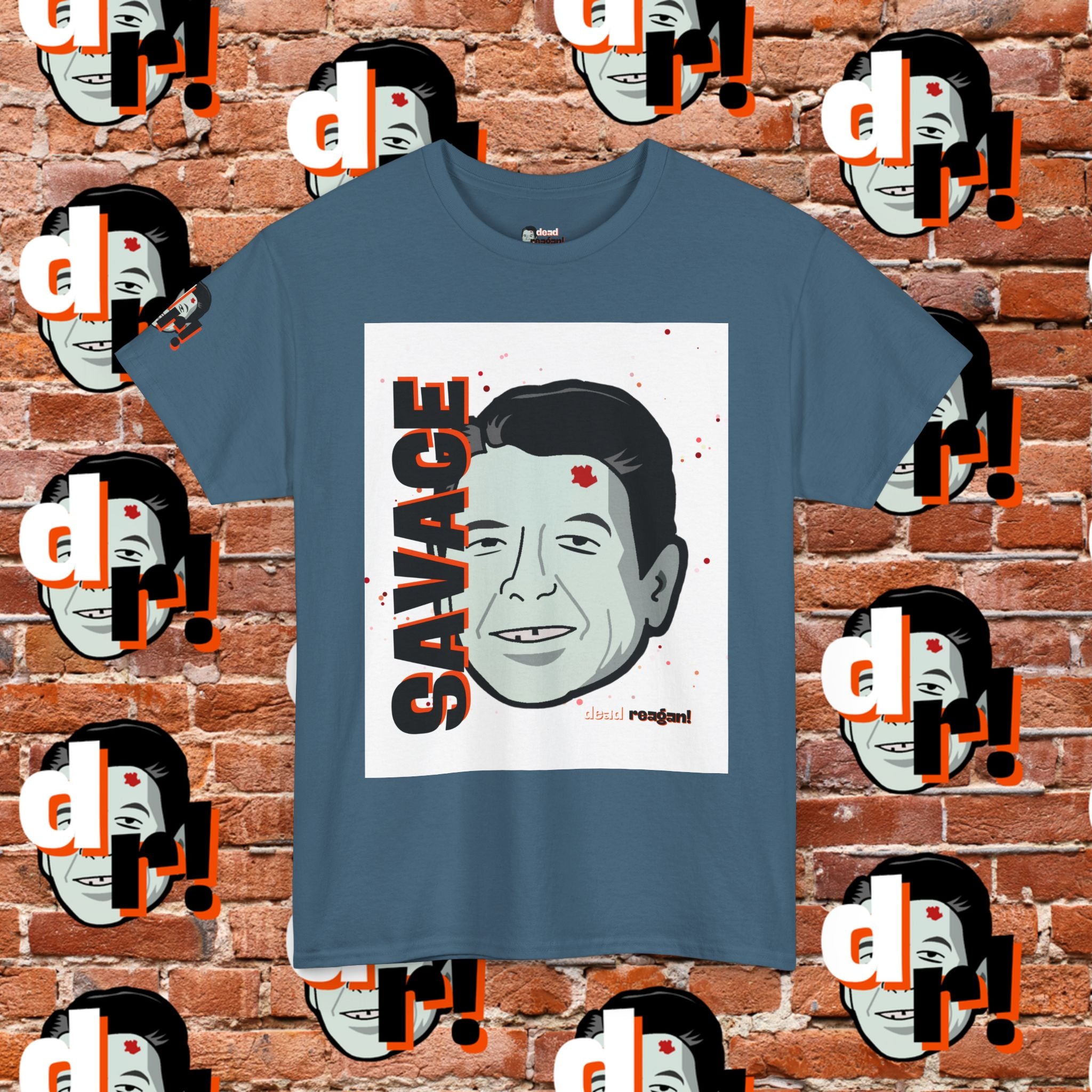 Savage Dead Reagan Graphic Tee White