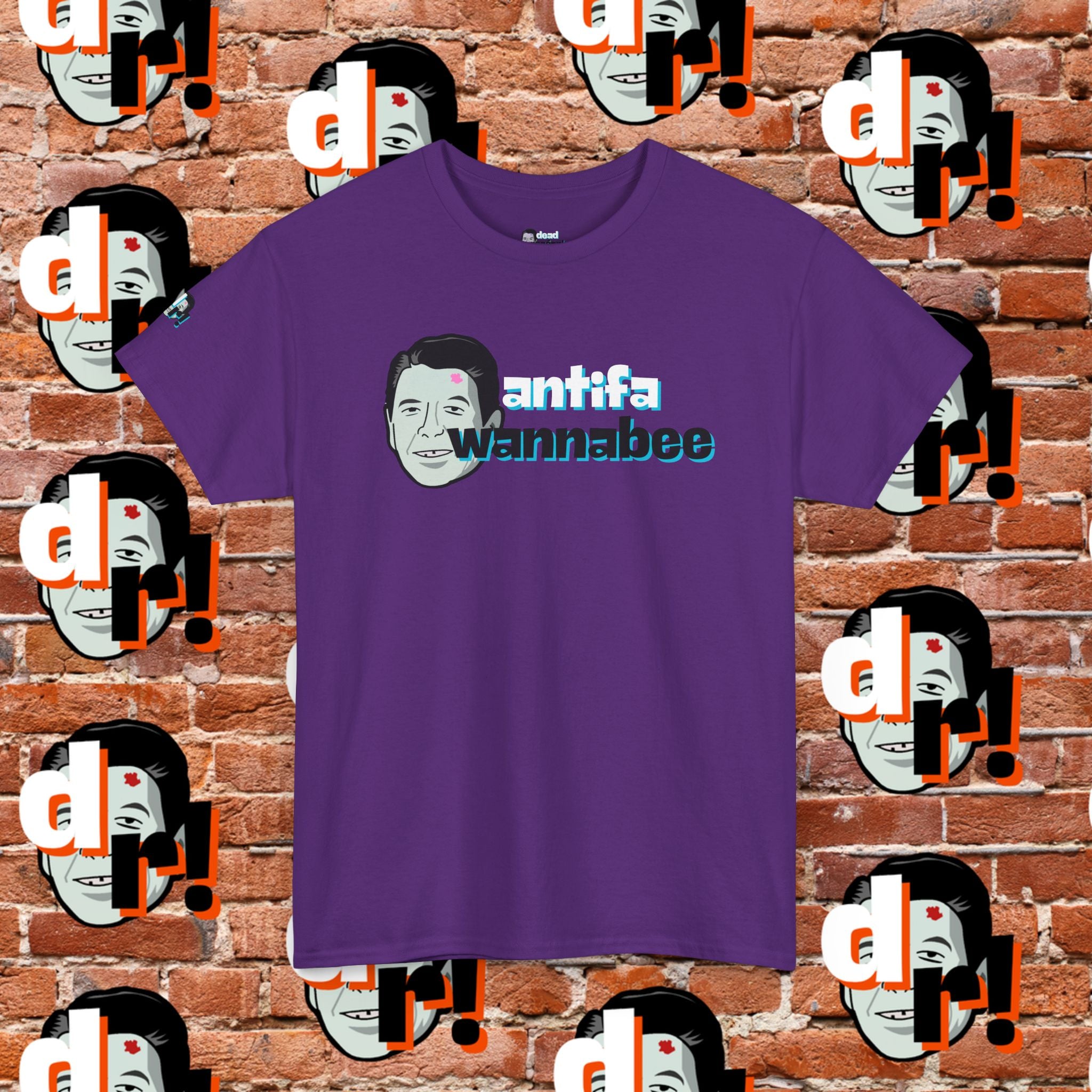 Antifa Wannabee (Teal) Unisex Heavy Cotton Tee