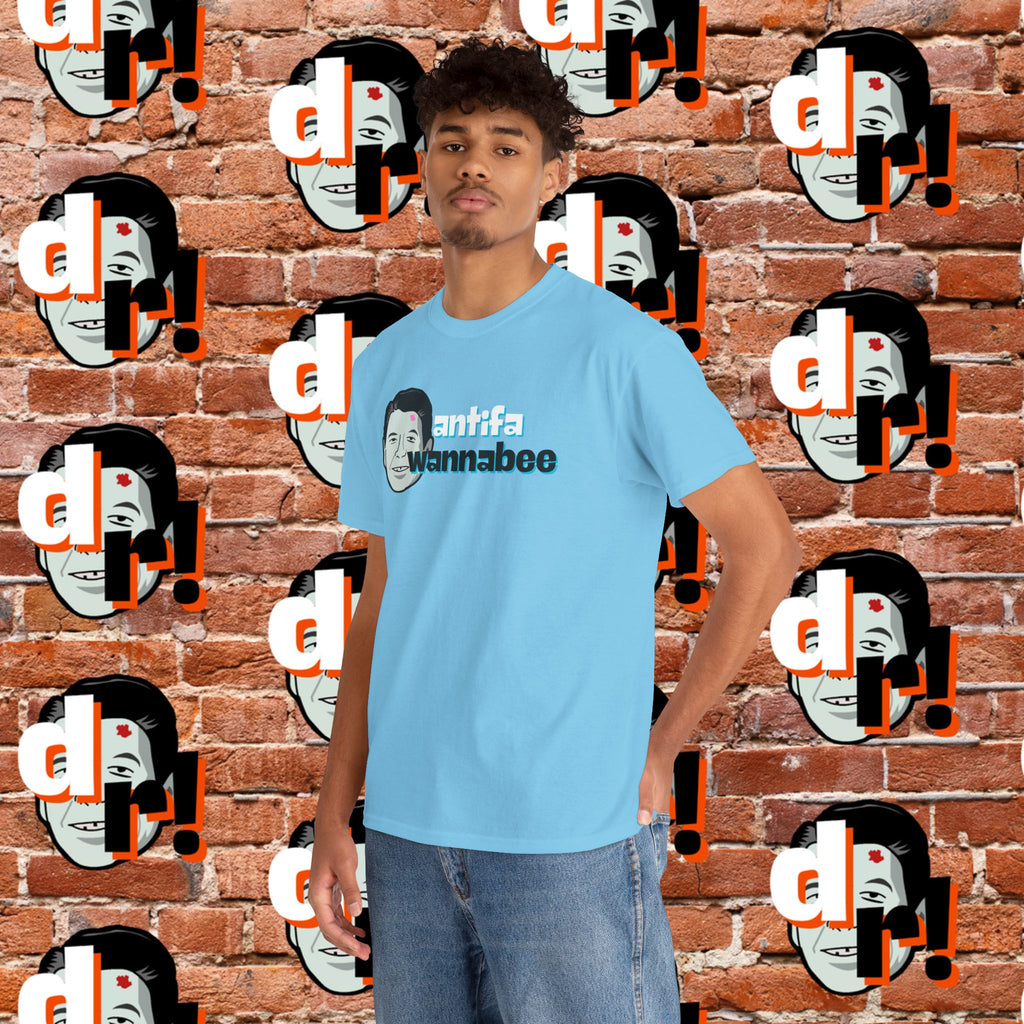 Antifa Wannabee (Teal) Unisex Heavy Cotton Tee