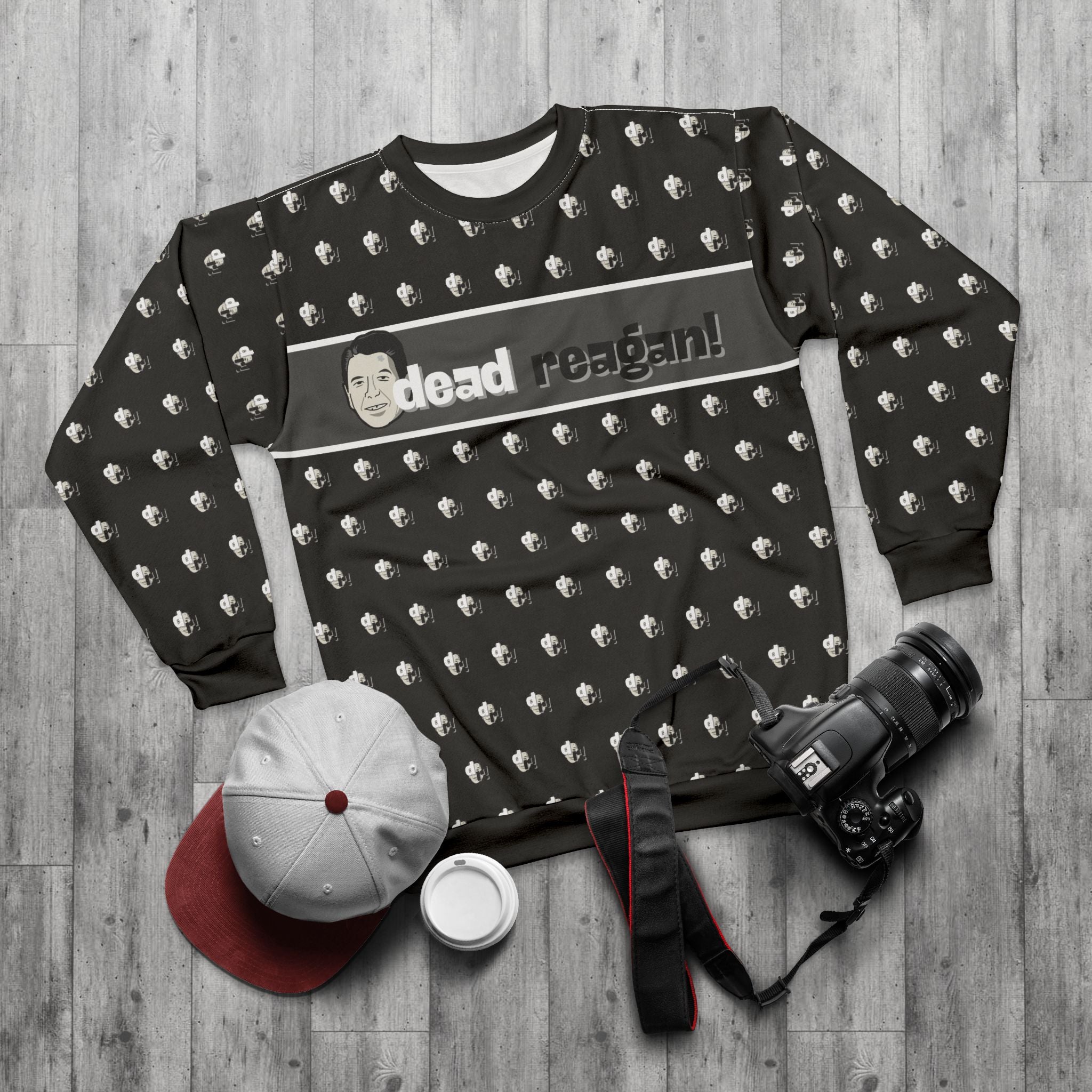 Dead Reagan All-Over Print Crewneck Sweatshirt