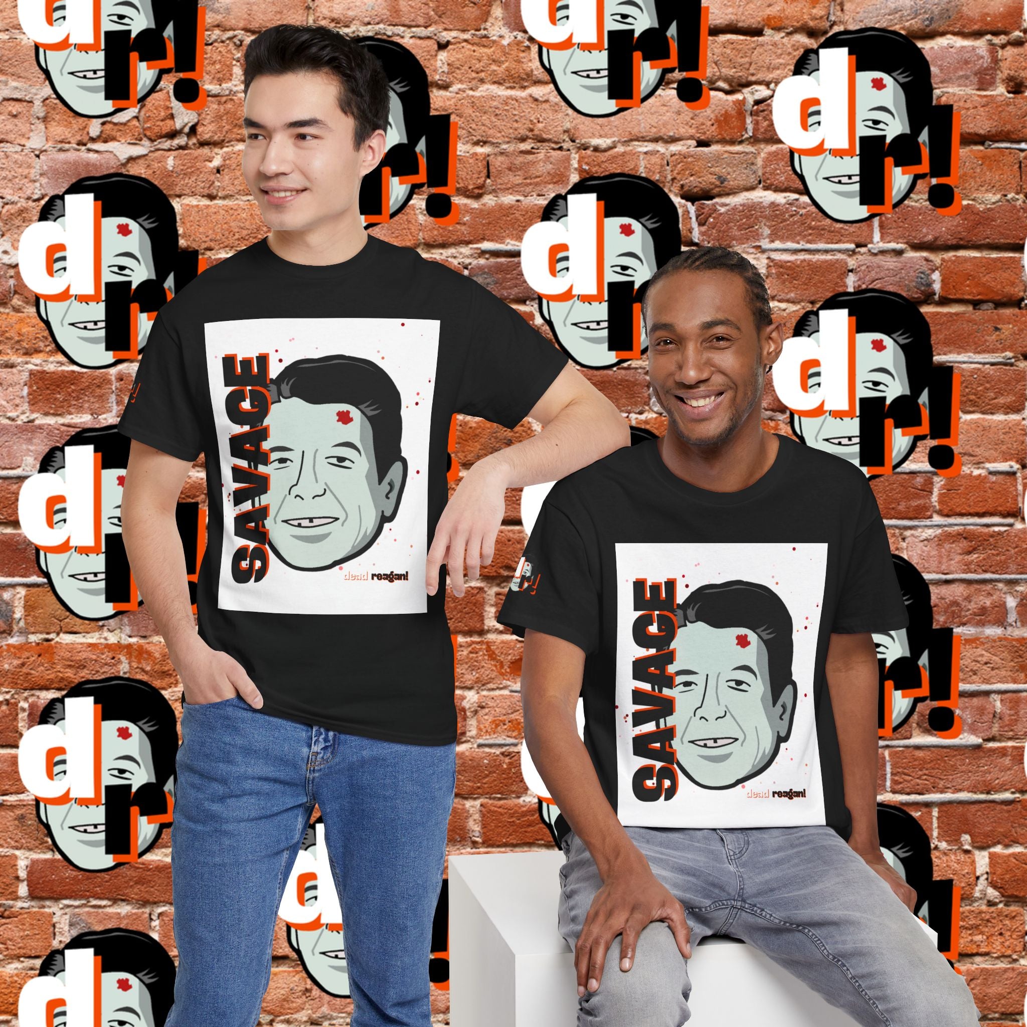 Savage Dead Reagan Graphic Tee White