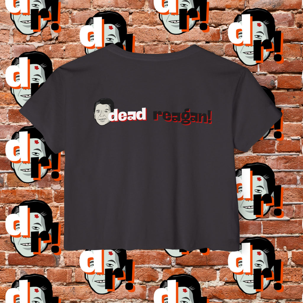 Antifa Wannabee Festival Crop Top (Red Letter)