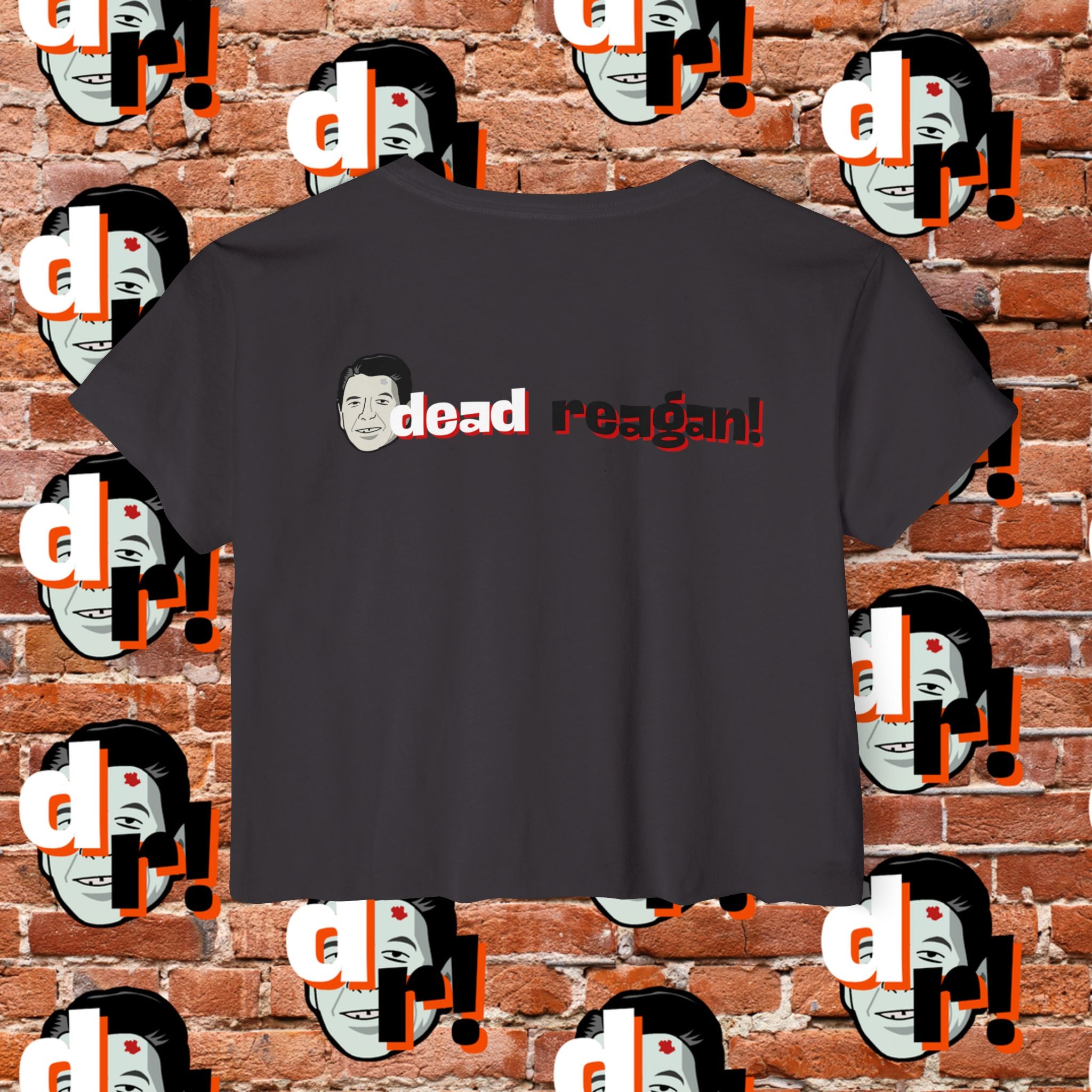 Antifa Wannabee Festival Crop Top (Red Letter)