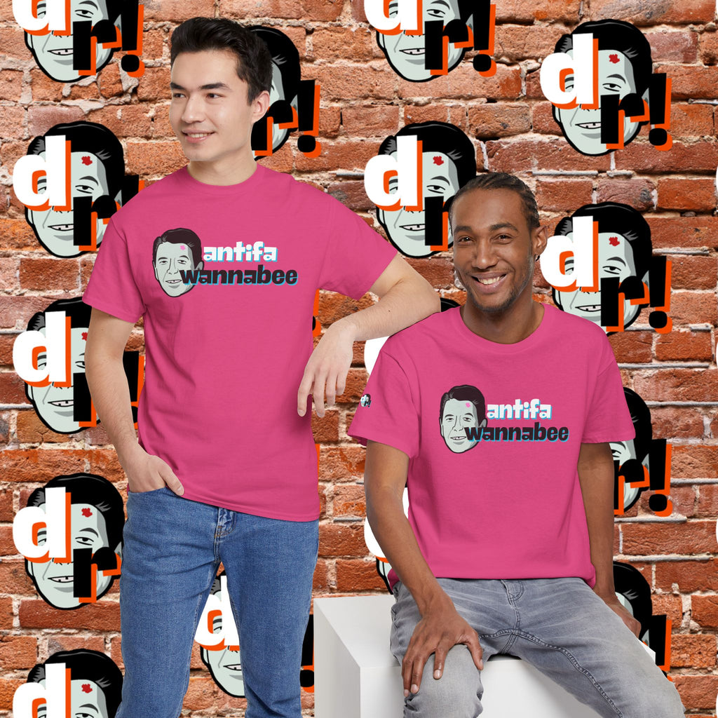 Antifa Wannabee (Teal) Unisex Heavy Cotton Tee