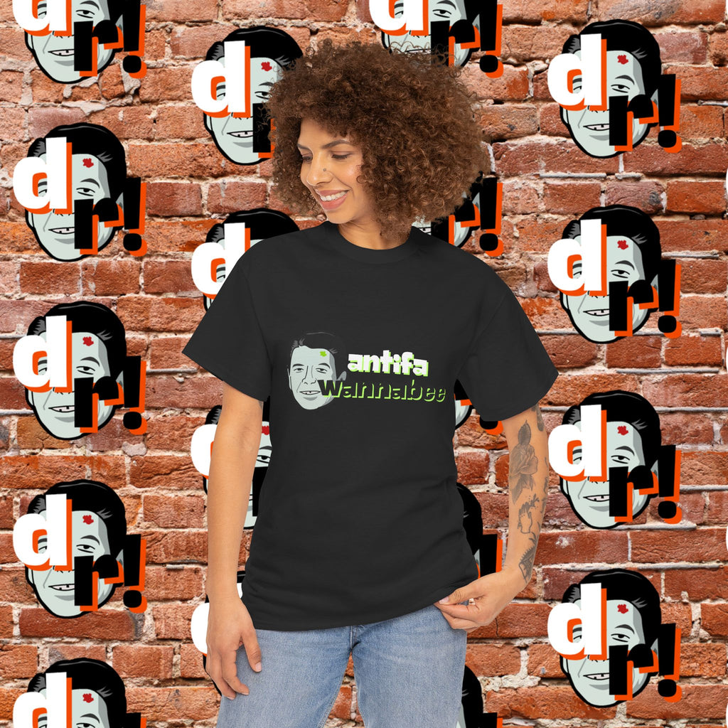Antifa Wannabe (Lime) Unisex Heavy Cotton Tee
