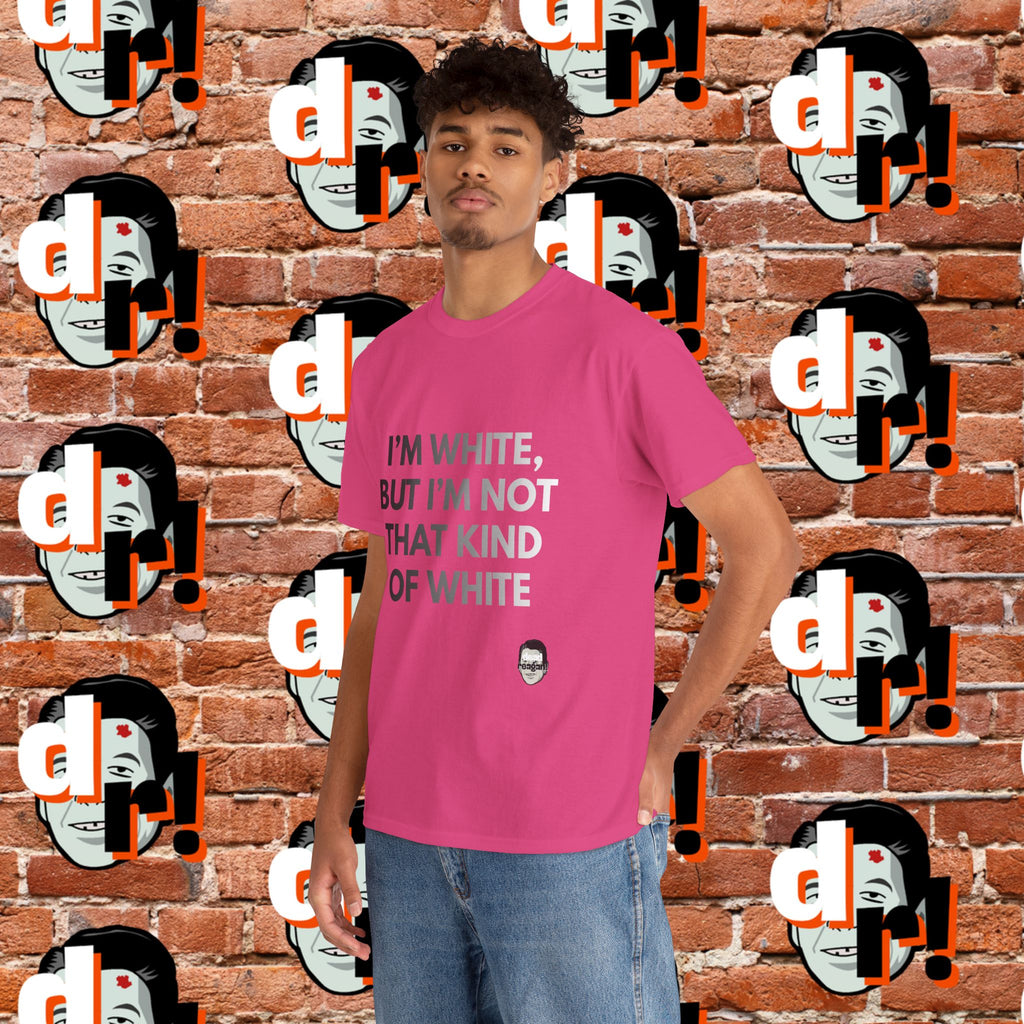 I’m White Buy… (B/W Gradient Letter) Unisex Heavy Cotton Tee