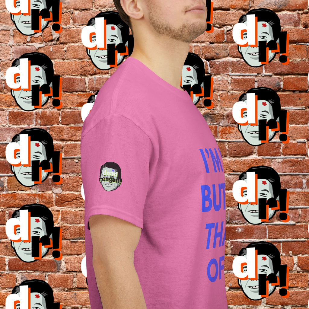 I’m White But… (Pink/Blue Gradient Letter) Unisex Heavy Cotton Tee