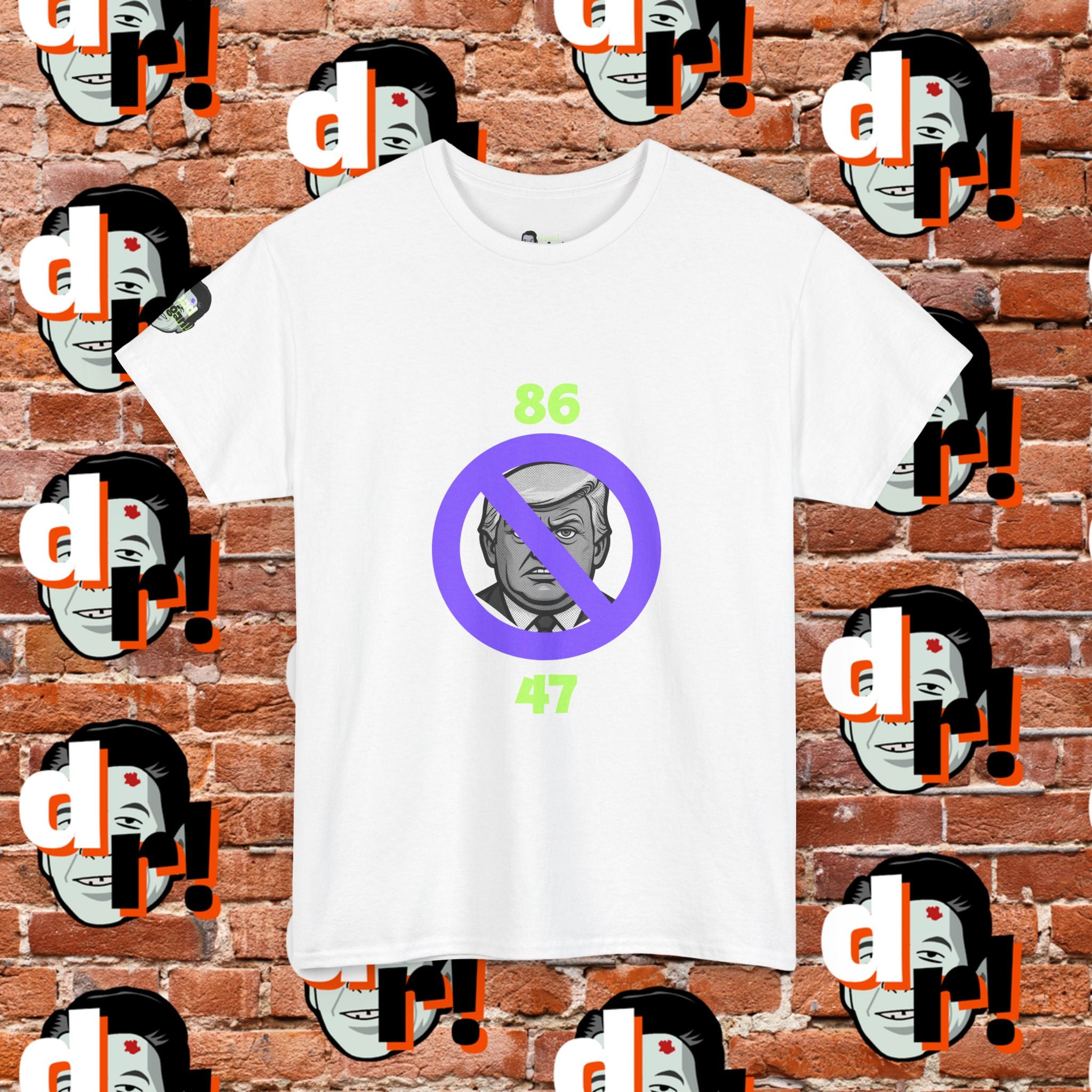 86/47 Lime & Purple  Variant Unisex Heavy Cotton Tee