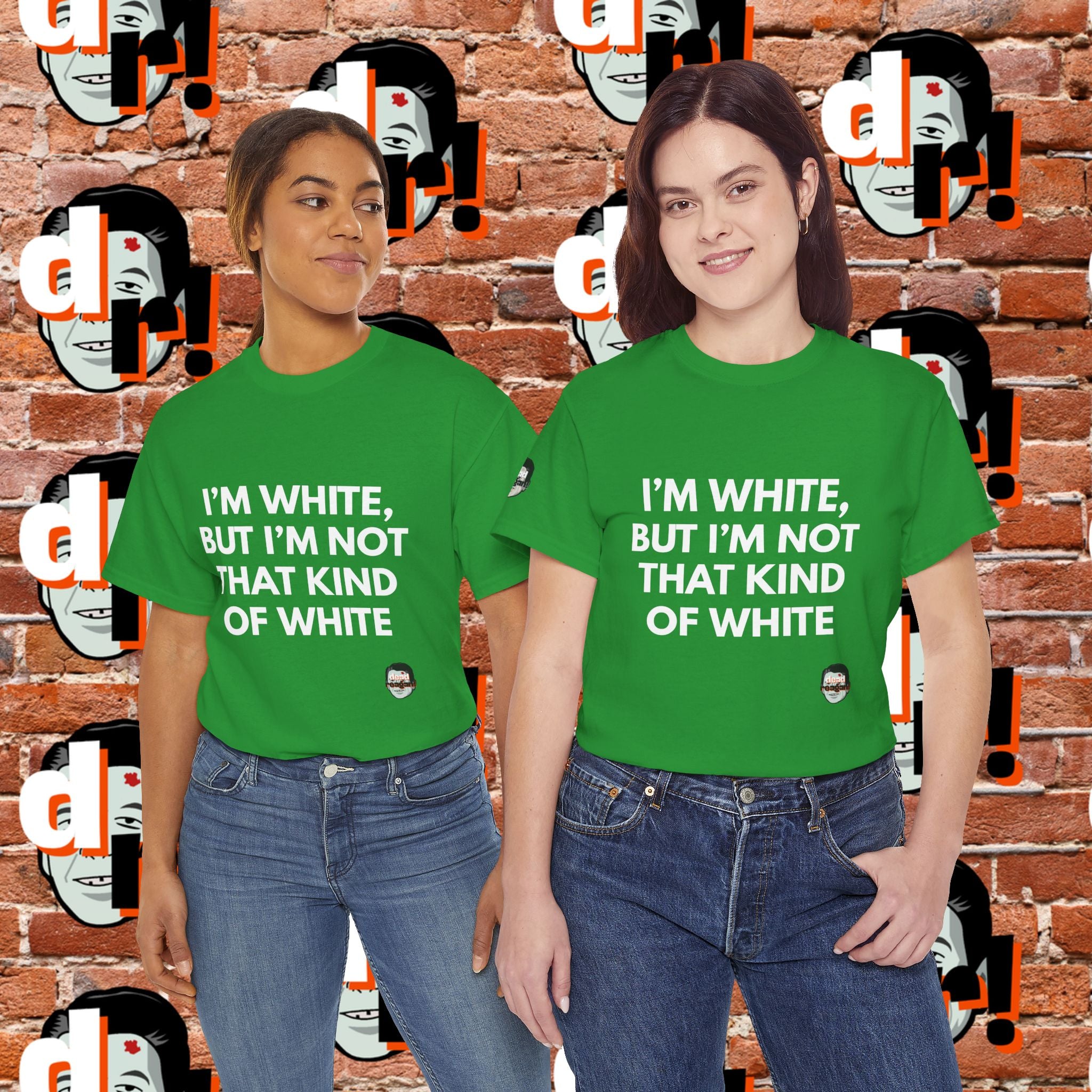 I’m White but… (White Letter) Unisex Heavy Cotton Tee