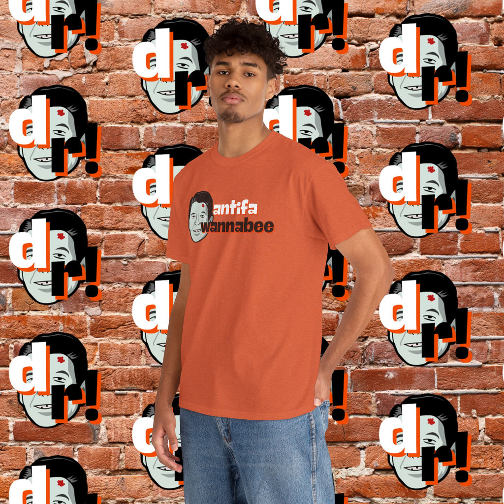 Antifa Wannabee (Orange) Unisex Heavy Cotton Tee