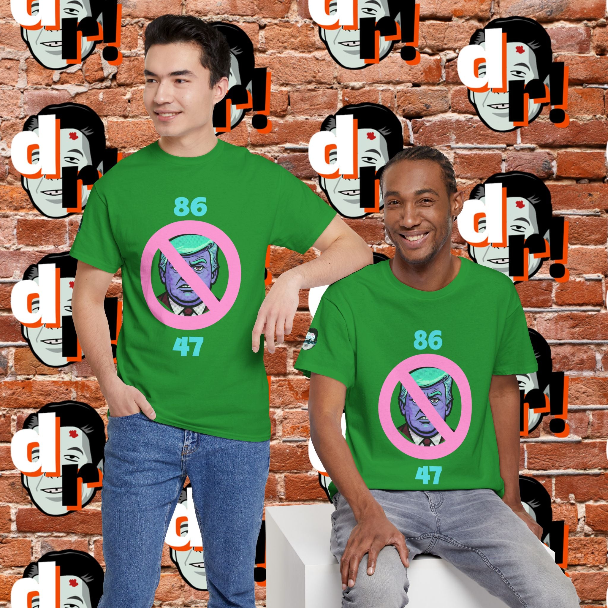 86/47 Teal & Pink Variant Unisex Heavy Cotton Tee