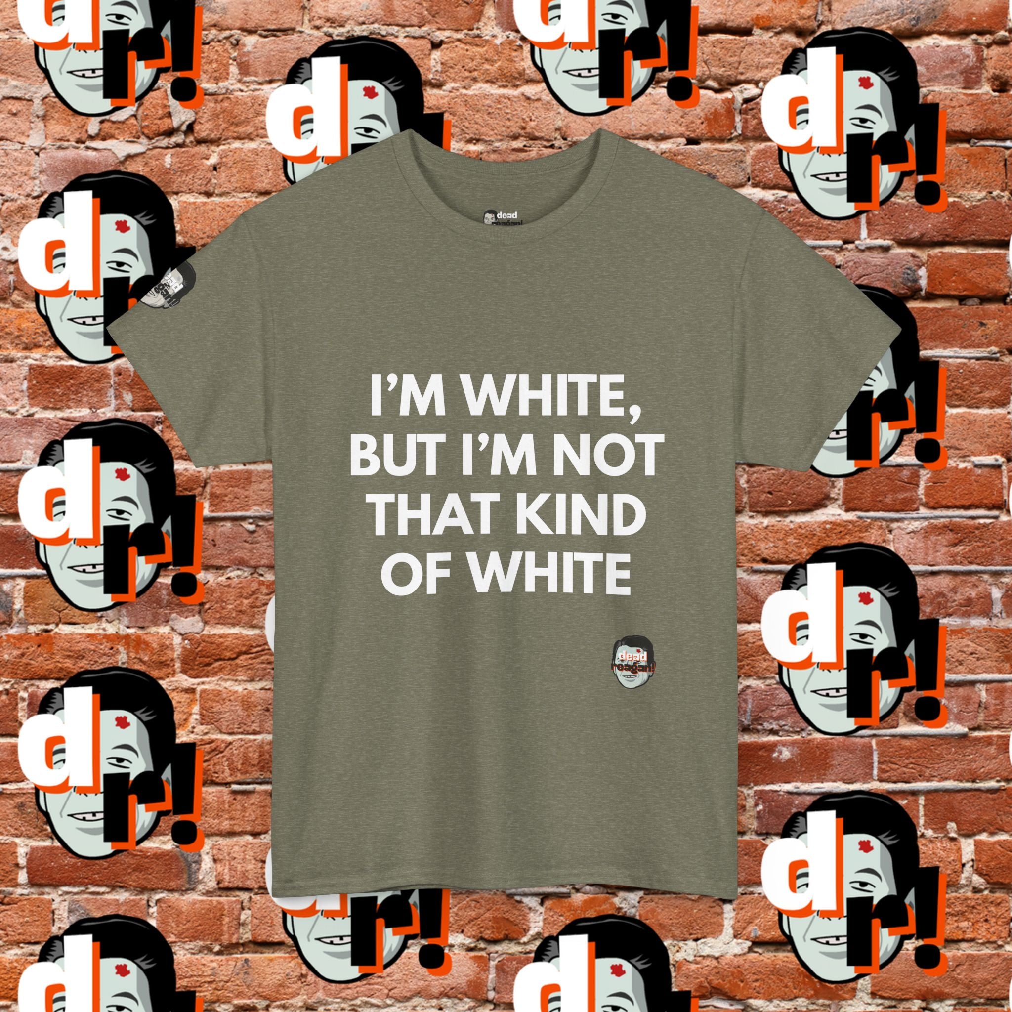 I’m White but… (White Letter) Unisex Heavy Cotton Tee