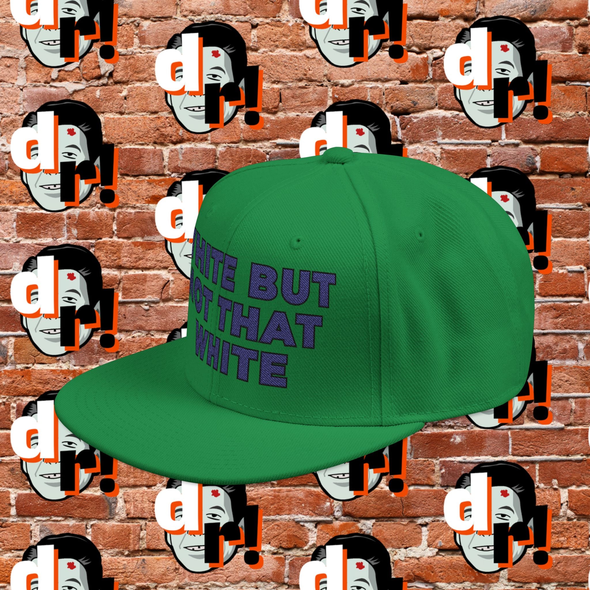 White But Not That White ( Blue Letter b/o) Snapback