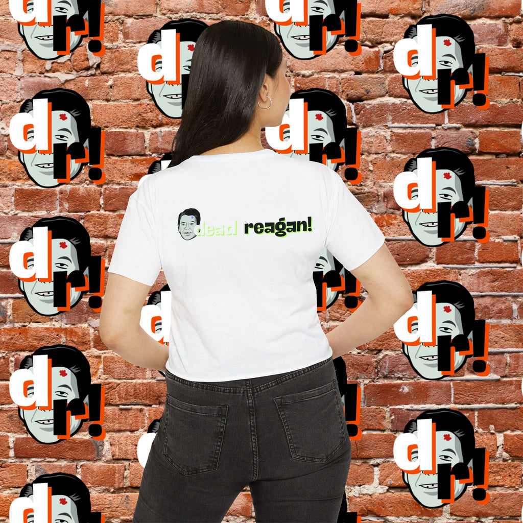 Antifa Wannabee Festival Crop Top (Lime Letter)