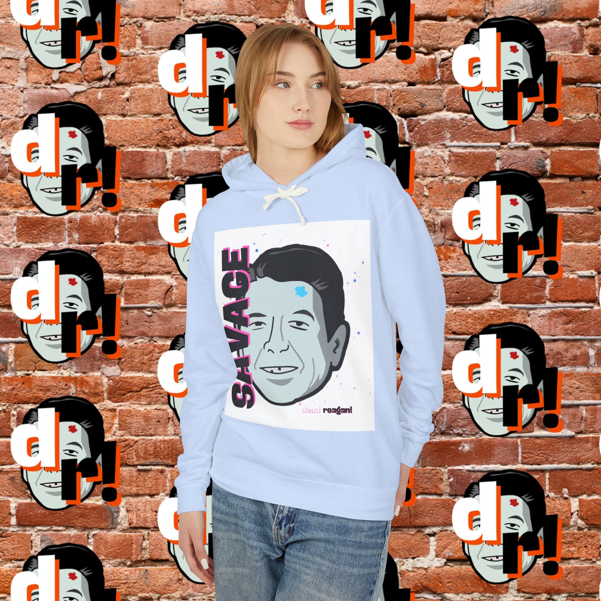 Savage (Pink & Teal) Graphic Hoodie
