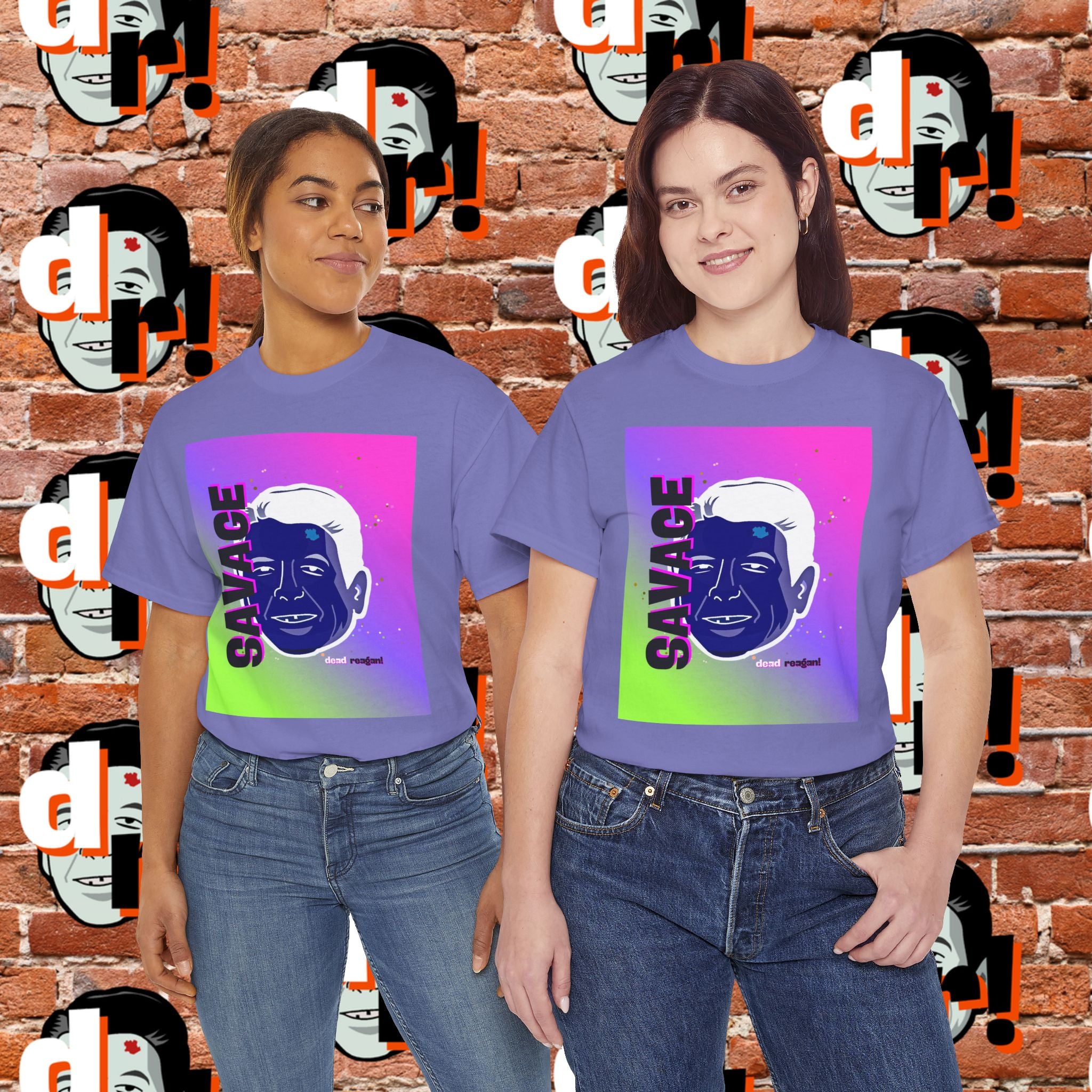 Savage Dead Reagan Graphic Tee Inverted