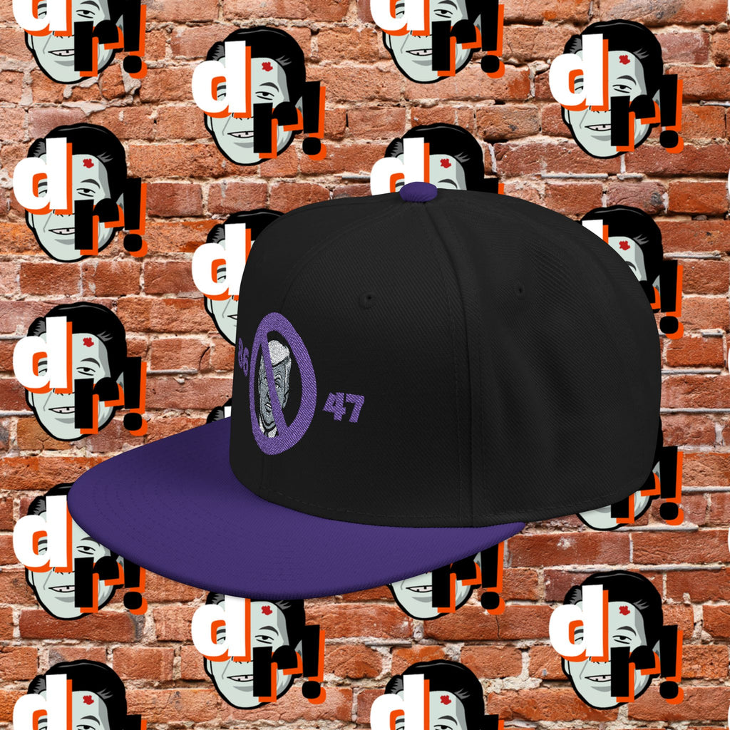 86/47 Purple Embroidered Snapback