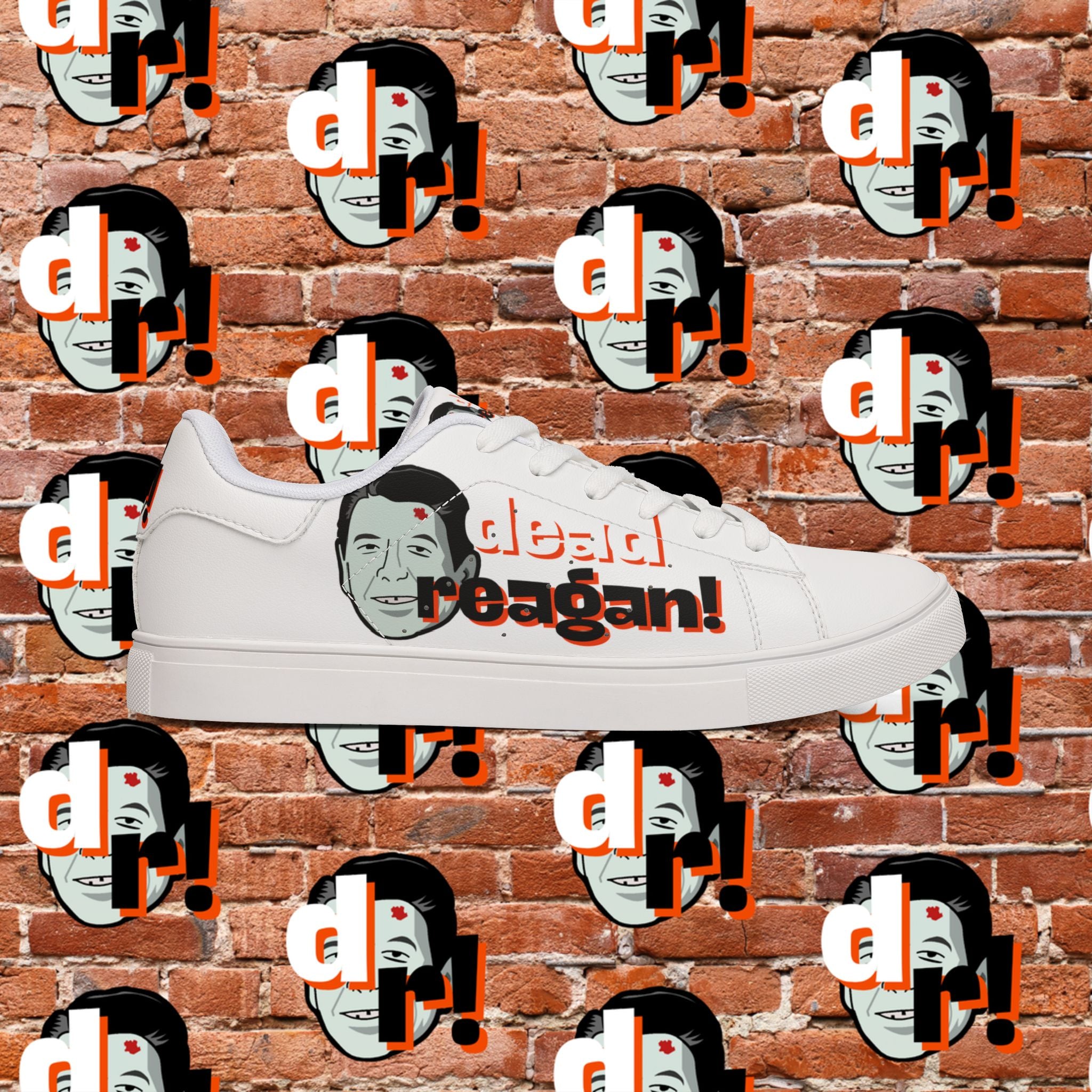 Dead Reagan Men's Low-Top Pleather Sneakers