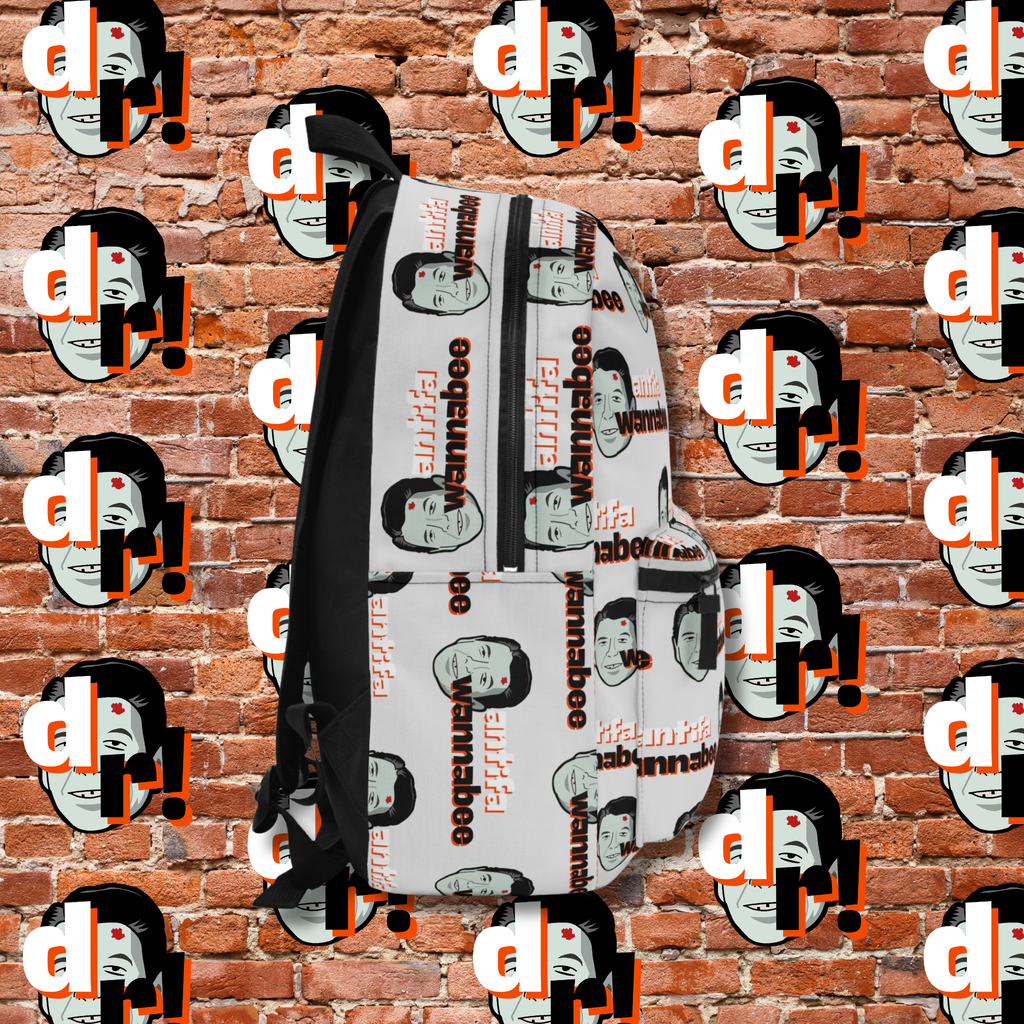 Antifa Wannabee Pattern Backpack (Gray)