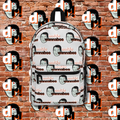 Antifa Wannabee Pattern Backpack (Gray)