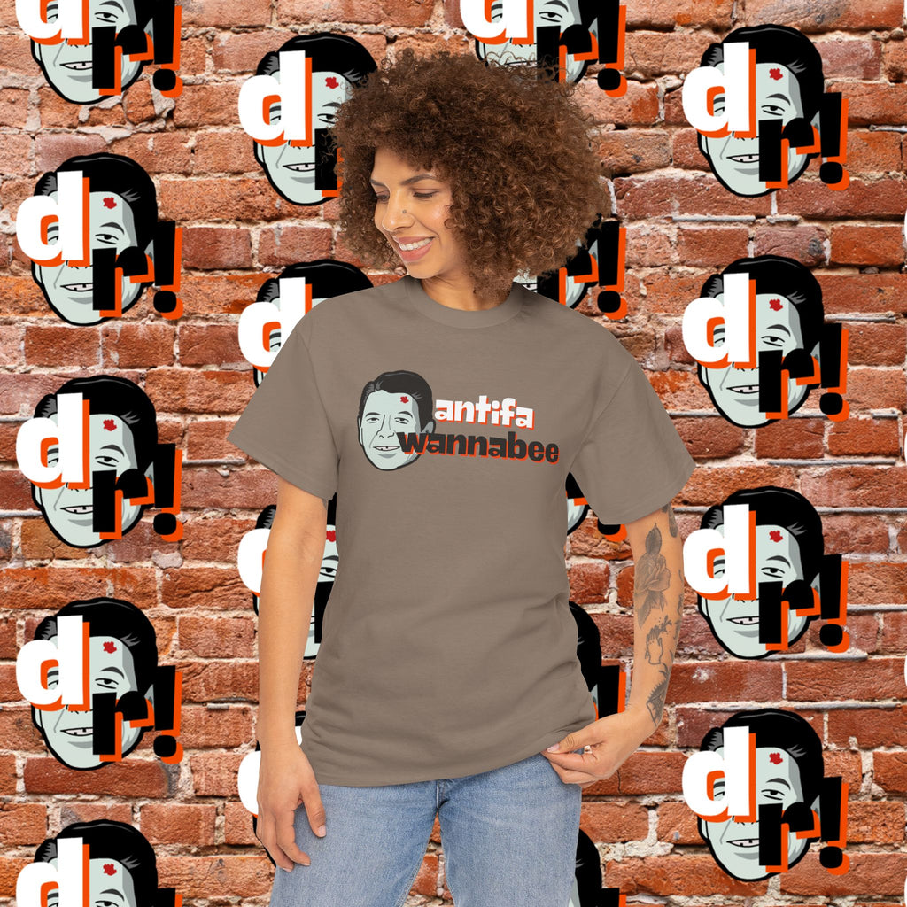Antifa Wannabee (Orange) Unisex Heavy Cotton Tee