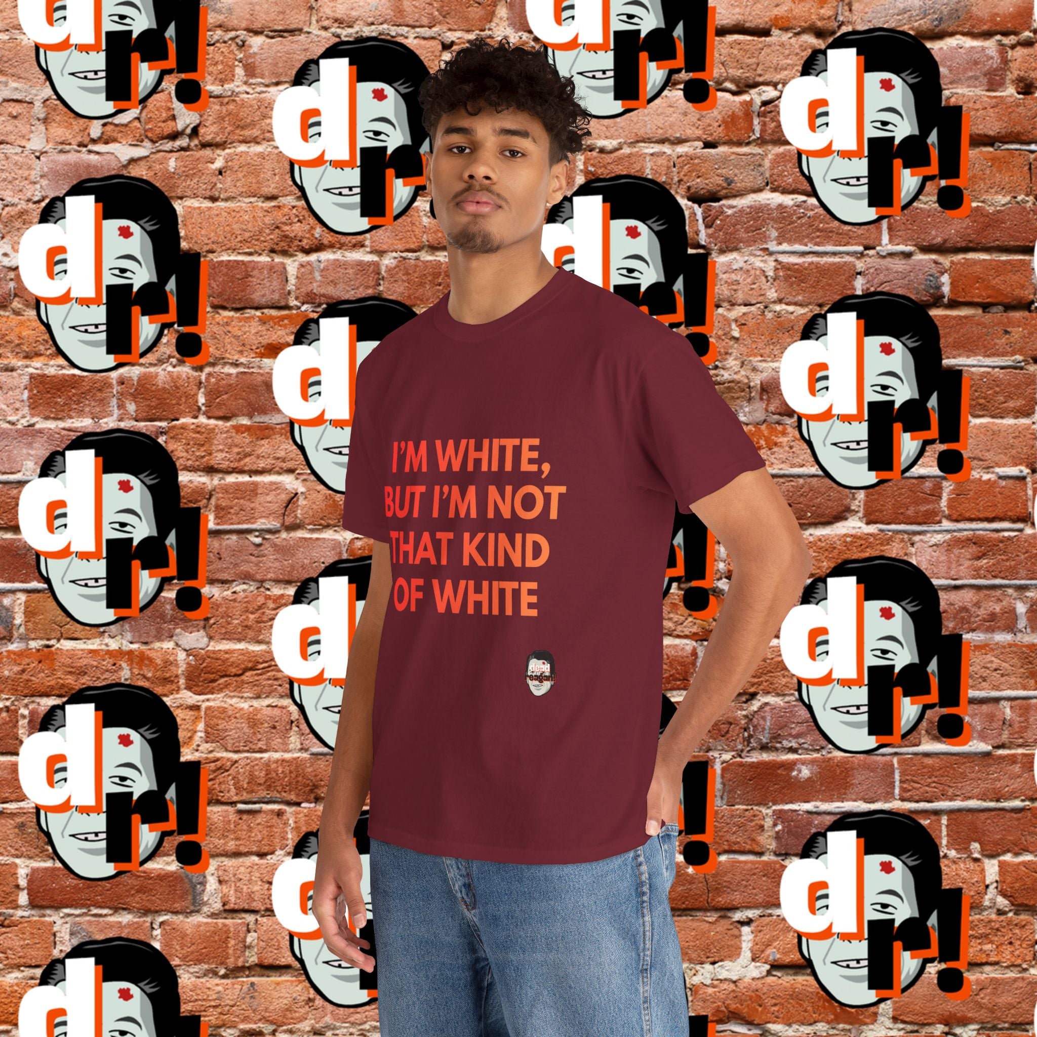 I’m White But… (Orange Gradient Letter) Unisex Heavy Cotton Tee