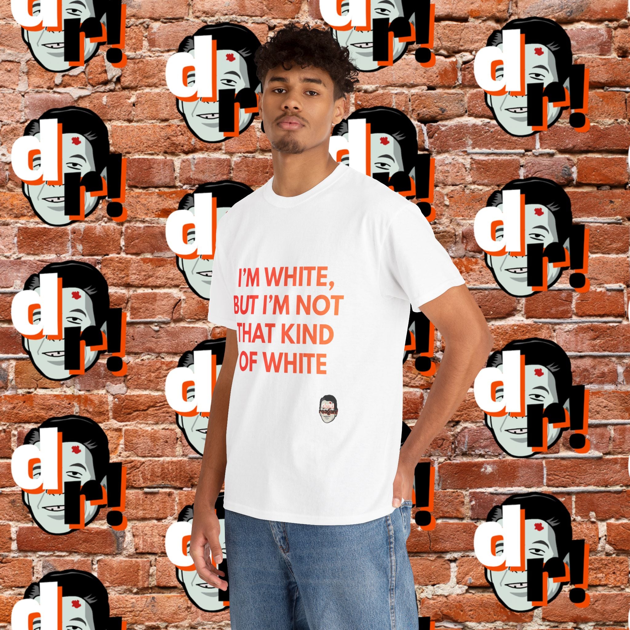 I’m White But… (Orange Gradient Letter) Unisex Heavy Cotton Tee